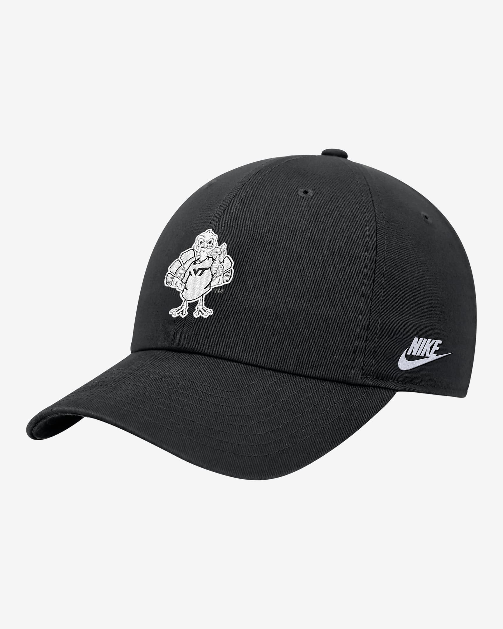 Virginia Tech Nike College Cap - Black