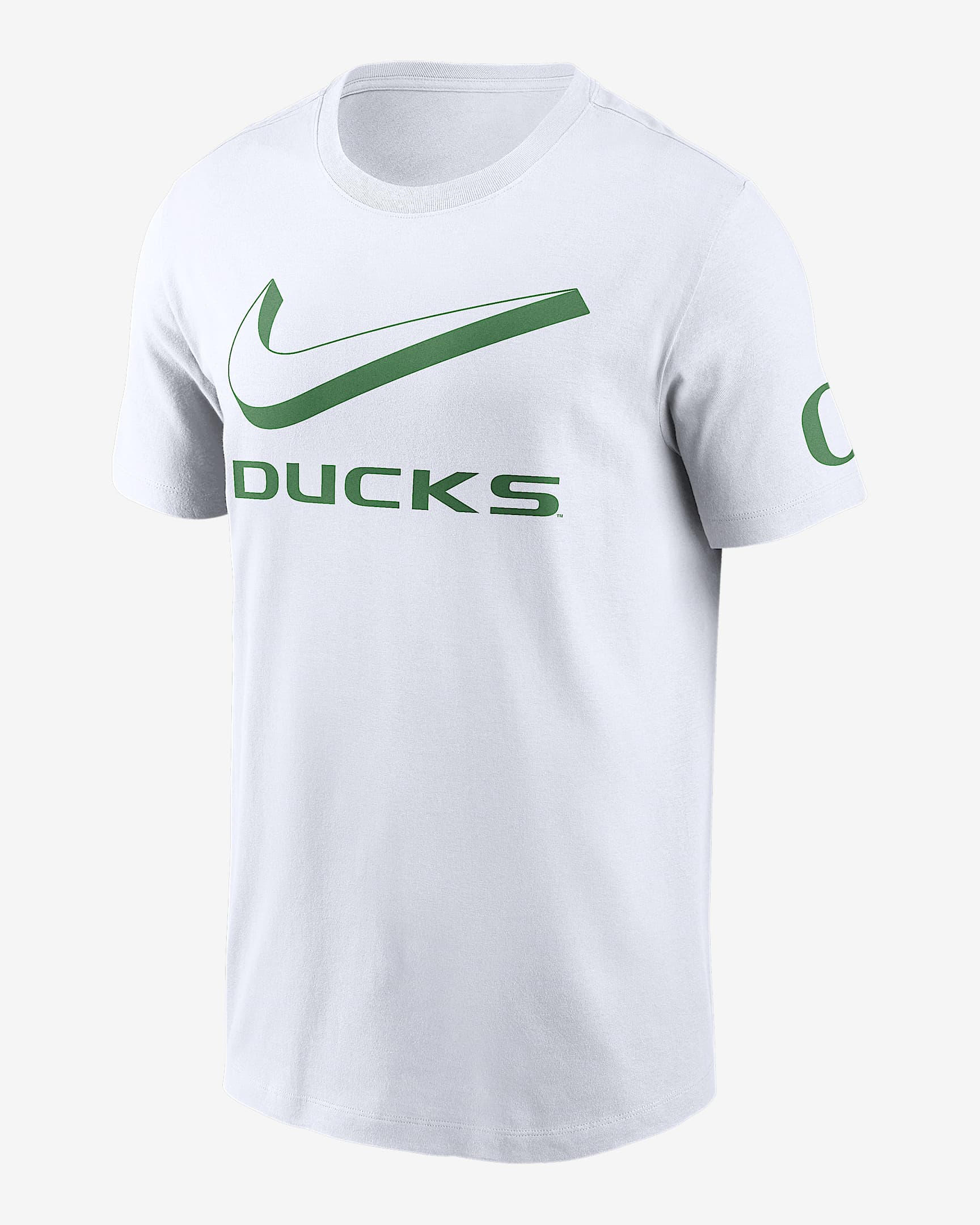Oregon Primetime Campus 2-Hit Swoosh Men's Nike College T-Shirt - White
