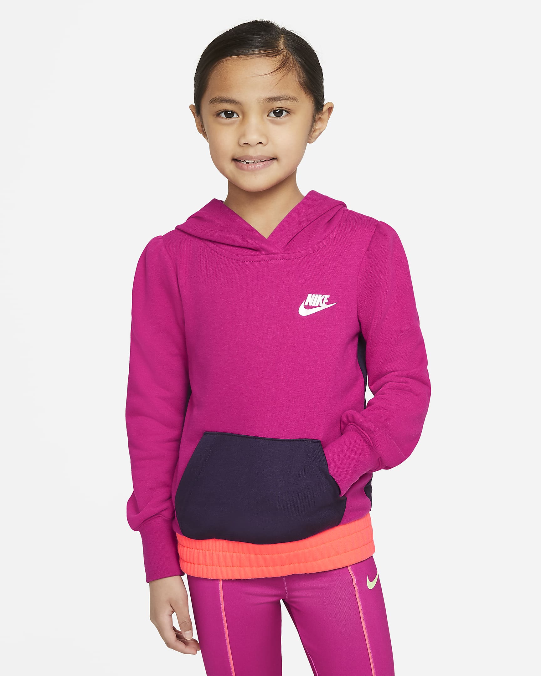Nike Little Kids' Frech Terry Pullover Hoodie.