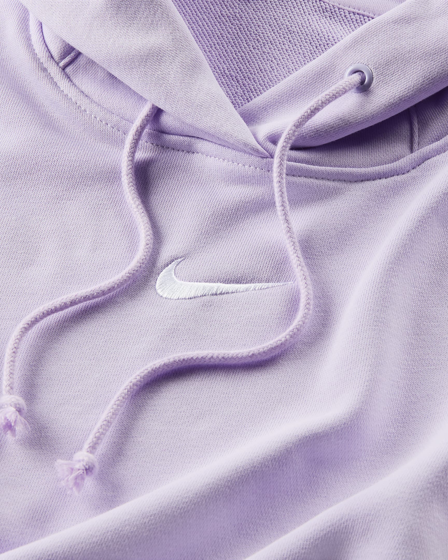 Nike Sportswear Phoenix Fleece Women's Oversized Pullover French Terry Hoodie - Violet Mist/White