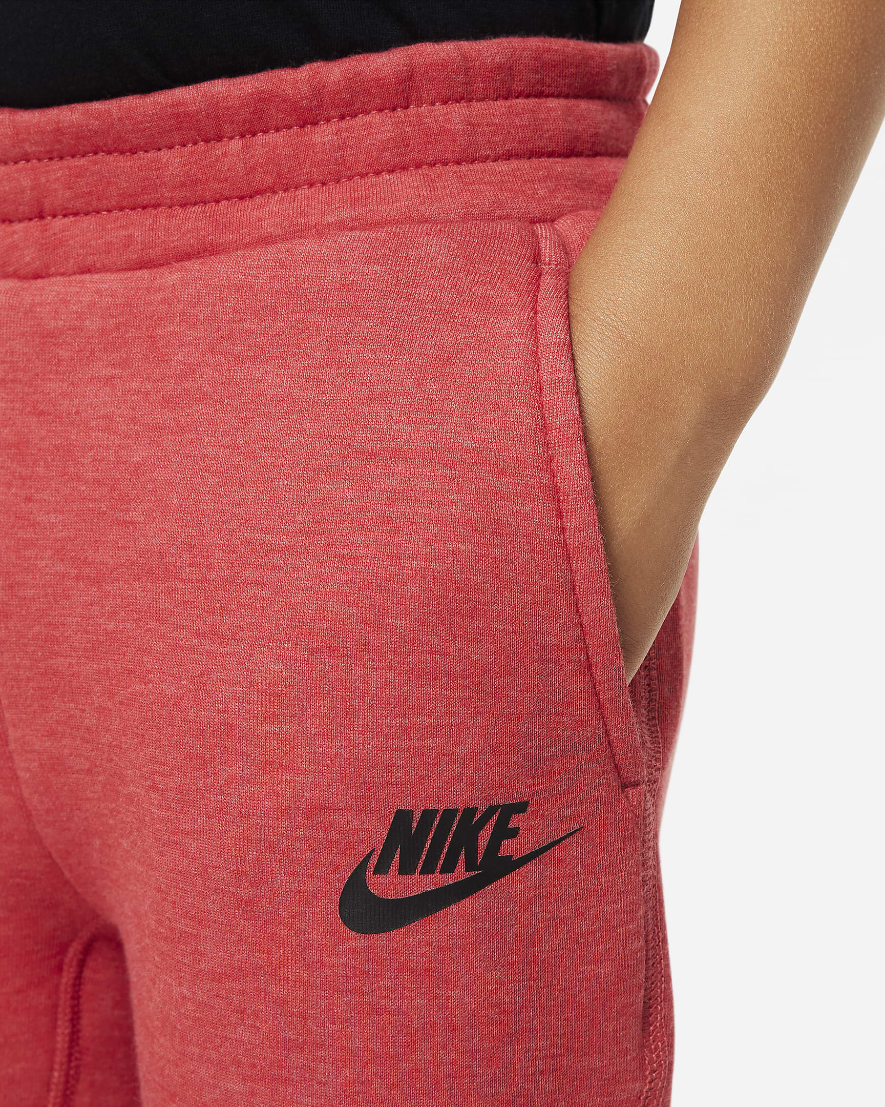 Nike Sportswear Tech Fleece Full-Zip Set Conjunto de dos piezas de sudadera con capucha - Infantil - Rojo jaspeado