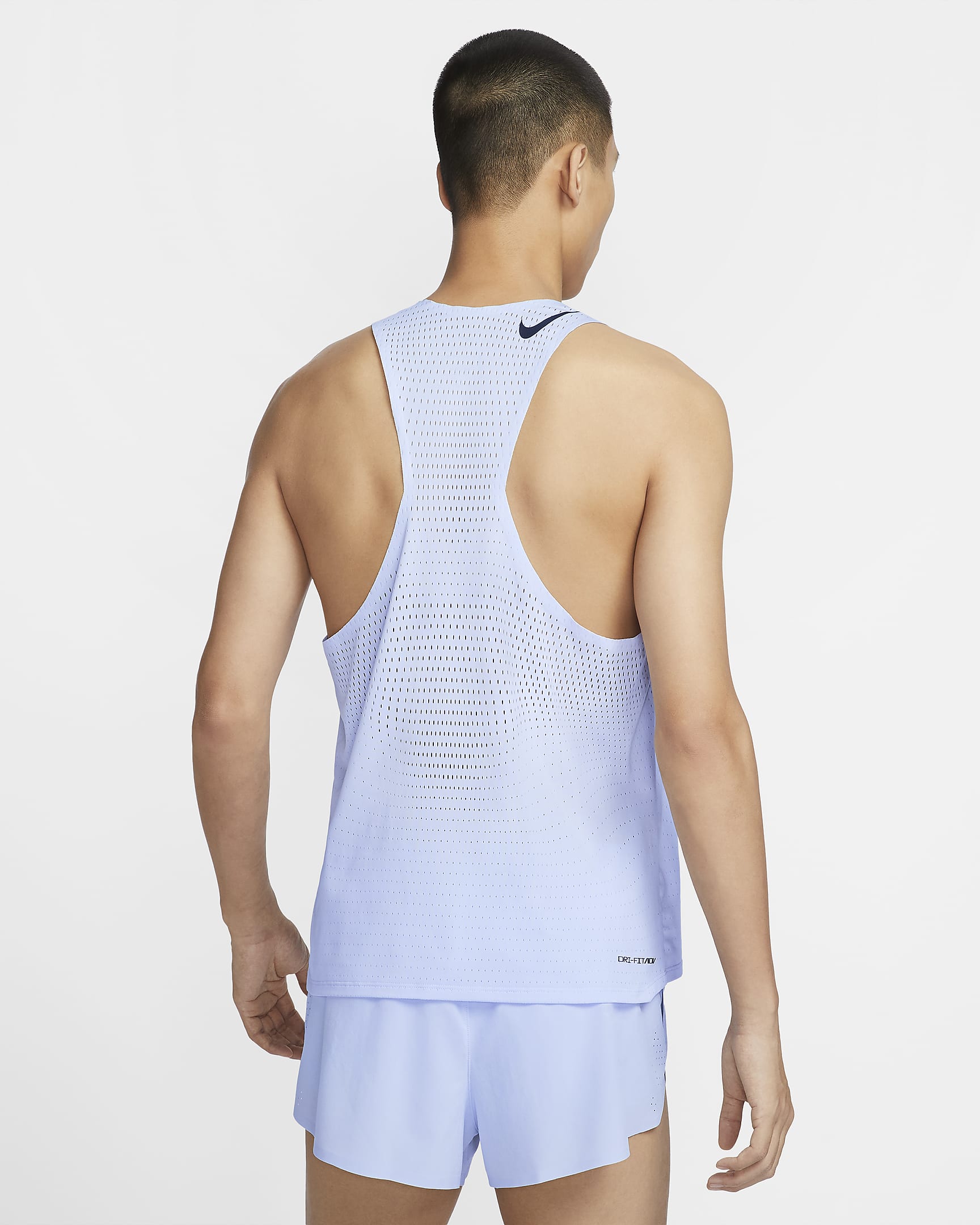 Nike AeroSwift Men's Dri-FIT ADV Running Singlet - Football Grey/Dark Obsidian