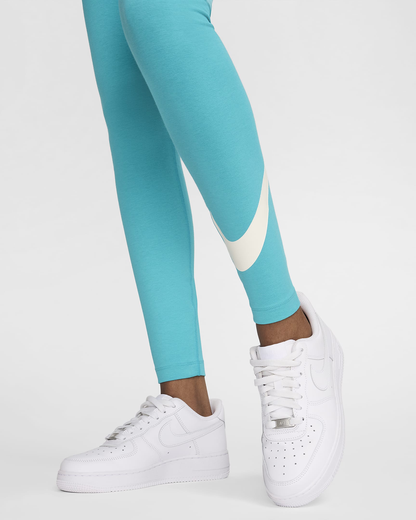 Leggings de cintura alta con gráficos para mujer Nike Sportswear Classics - Cactus empolvado/Vela