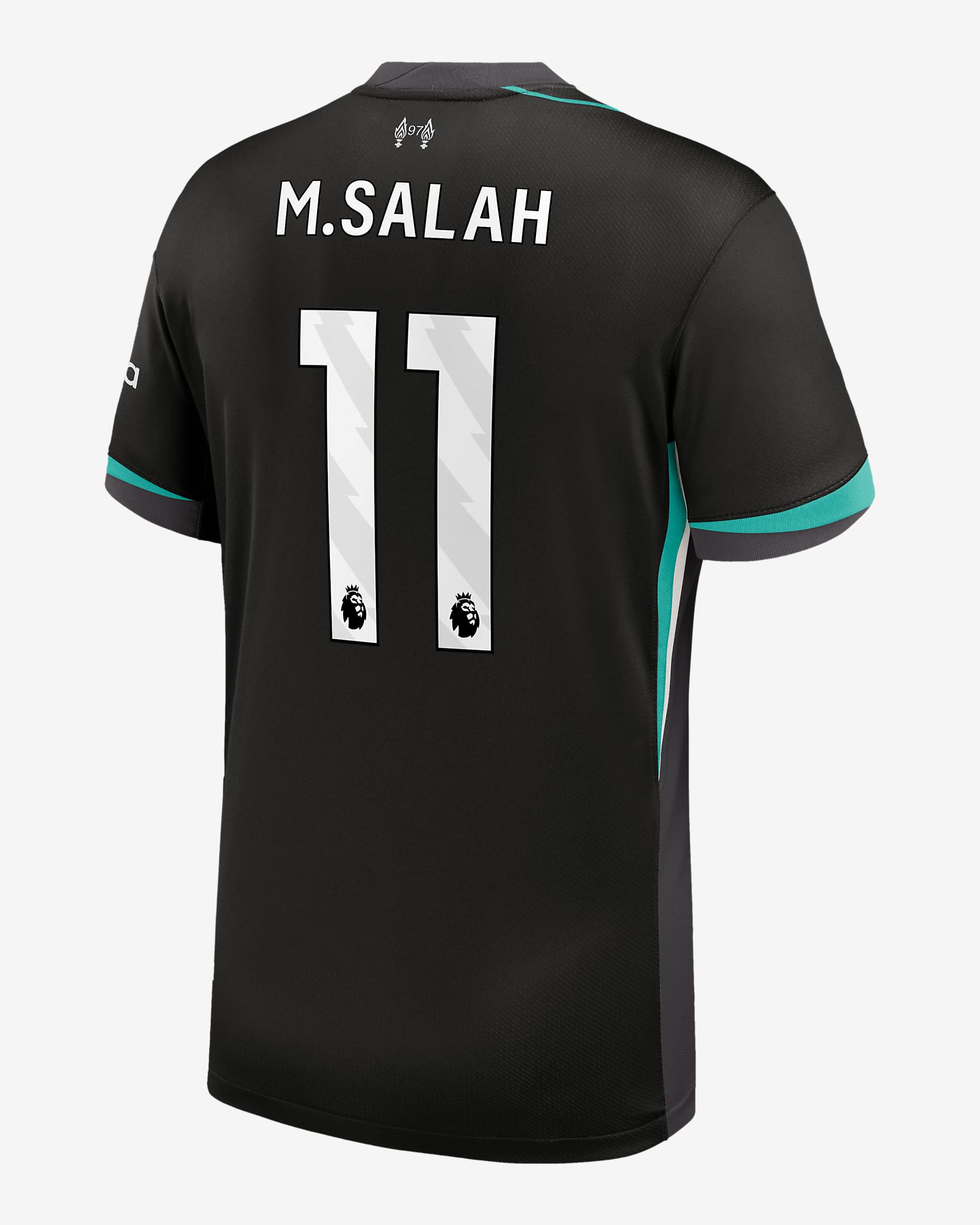 Mohamed Salah Liverpool 2024/25 Stadium Away Men's Nike Dri-FIT Soccer Jersey - Forest Green