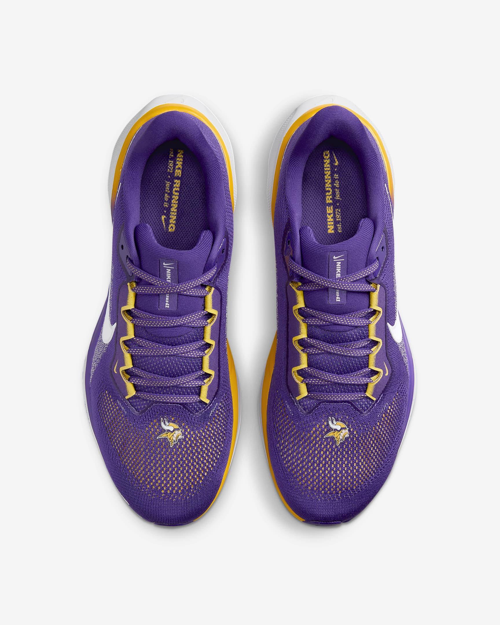 Nike Pegasus 41 NFL Minnesota Vikings Men's Road Running Shoes - Court Purple/White/Gold/White