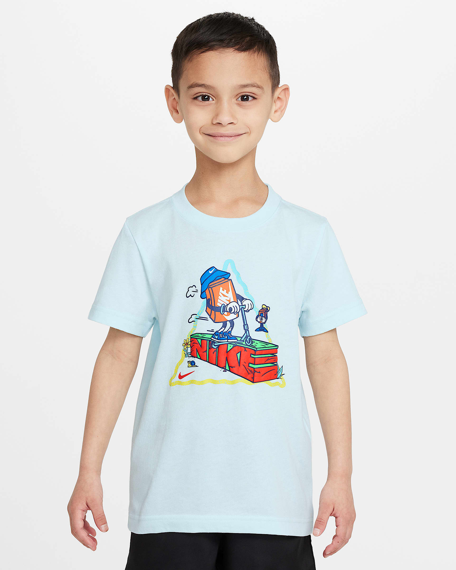 Nike Boxy Scooter T-Shirt (jüngere Kinder) - Glacier Blue
