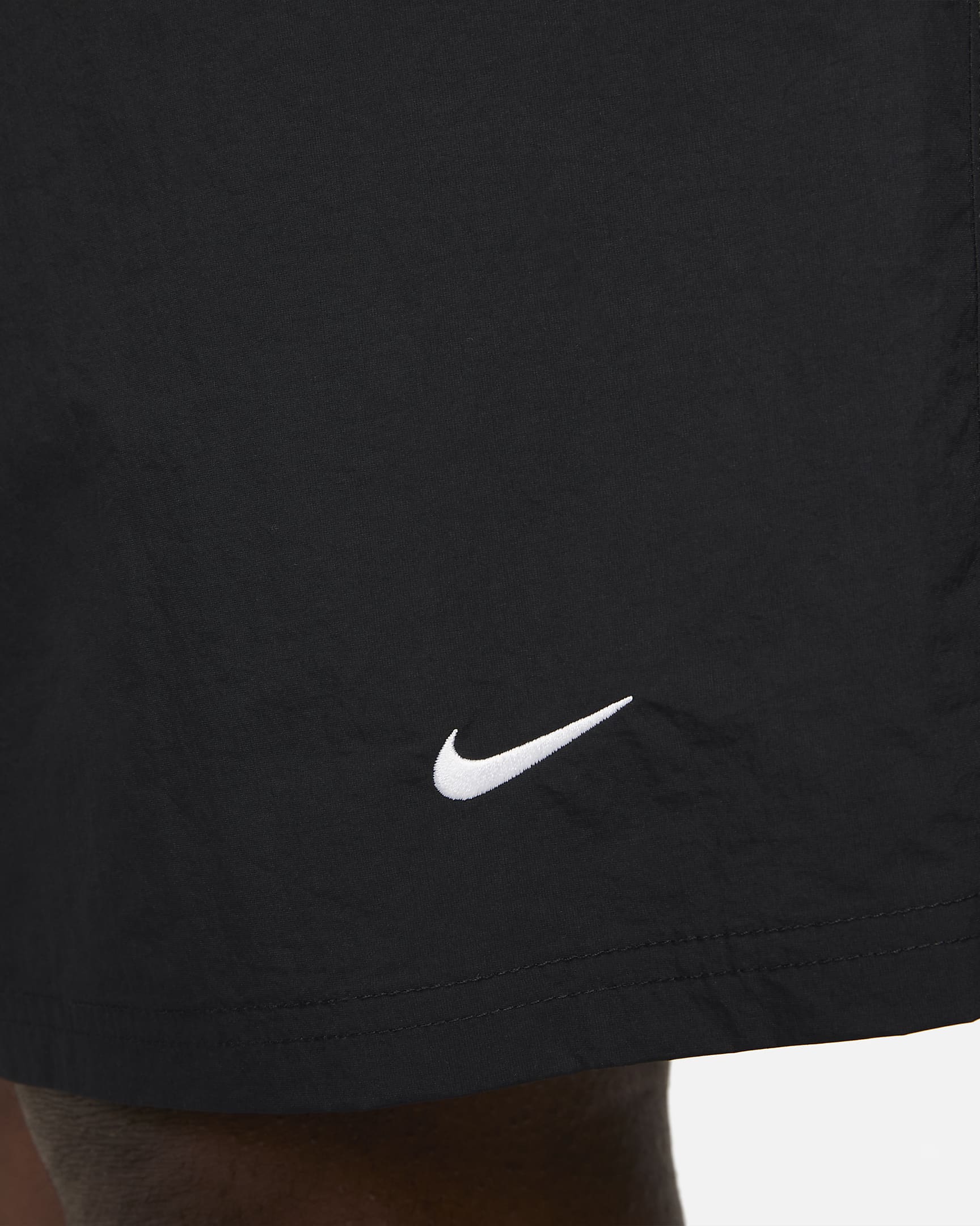 Nike Solo Swoosh Geweven herenshorts - Zwart/Wit