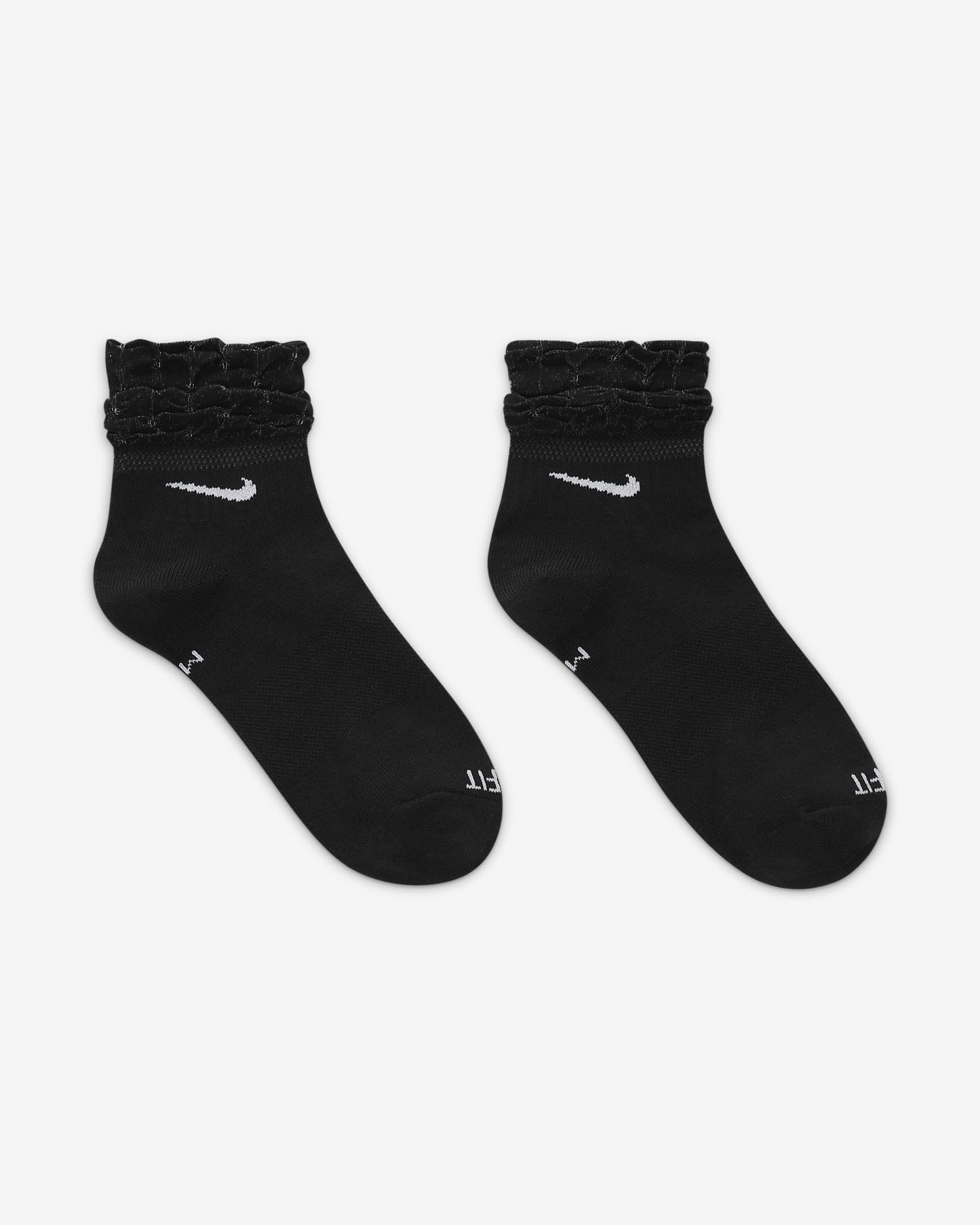 Meias de treino pelo tornozelo Nike Everyday - Preto/Branco