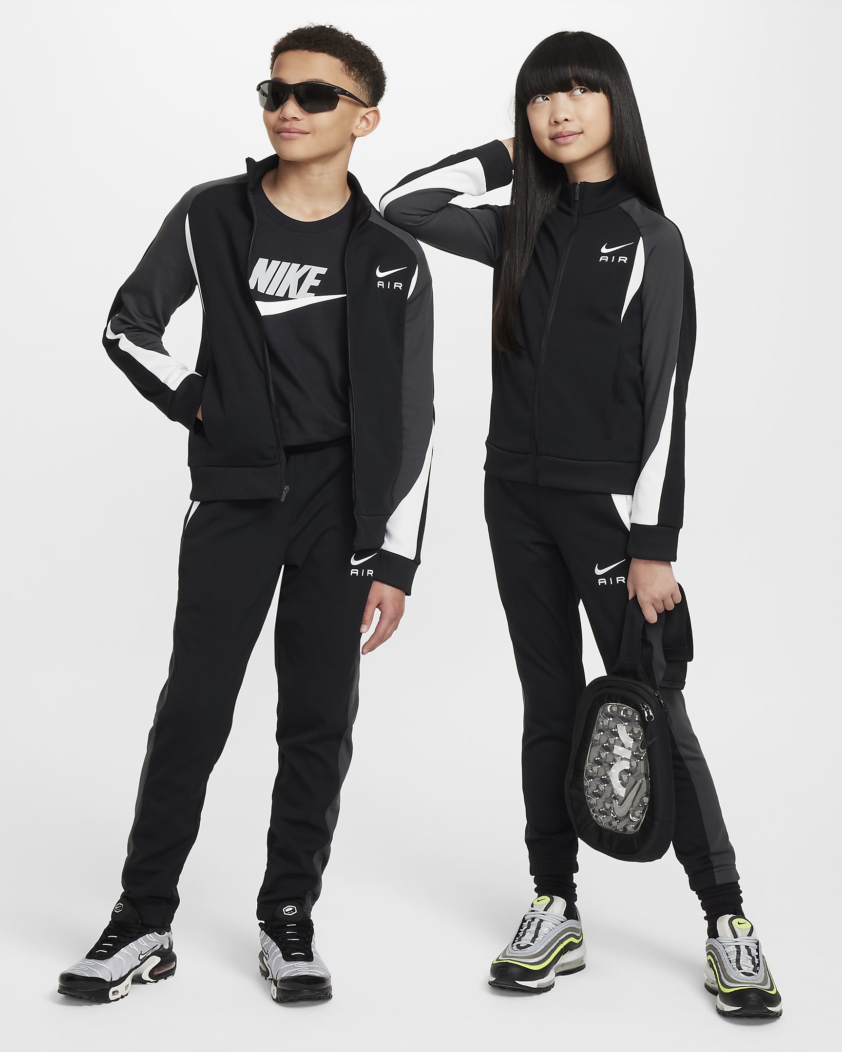 Nike Air Trainingspak voor kids - Zwart/Anthracite/Wit/Wit