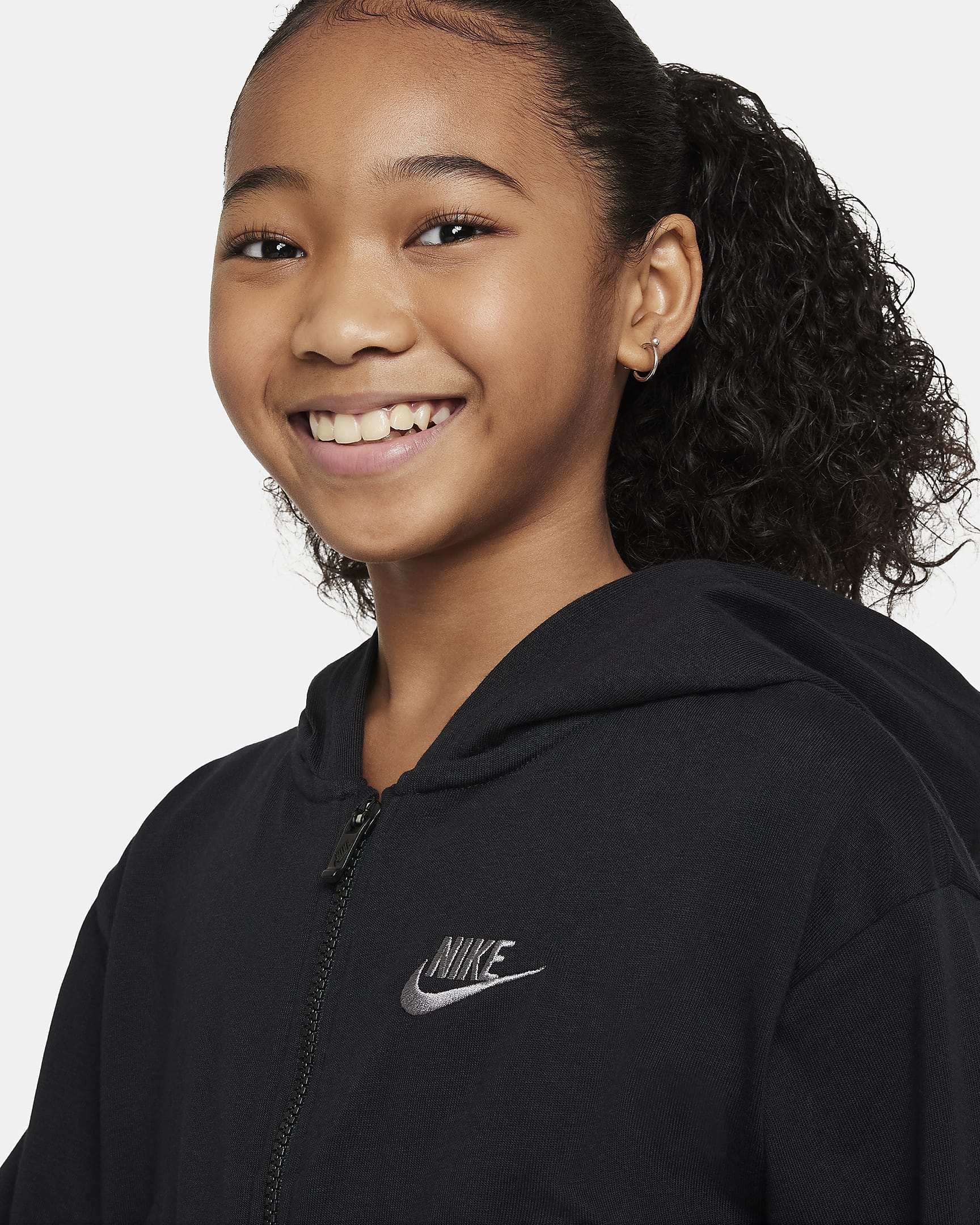 Nike Sportswear Older Kids' (Girls') Full-Zip Hoodie. Nike UK