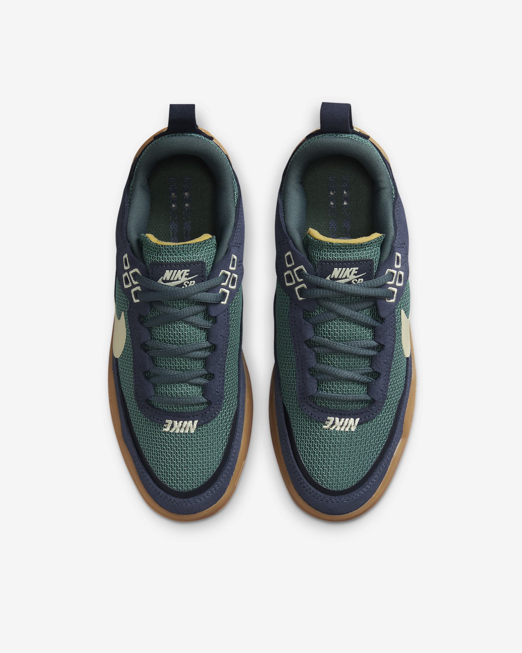 Chaussure de skate Nike SB Day One pour ado - Thunder Blue/Vintage Green/Gum Light Brown/Alabaster