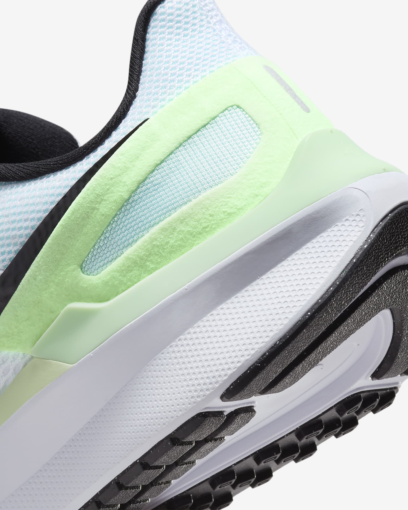 Nike Structure 25 Women's Road Running Shoes - White/Glacier Blue/Vapor Green/Black