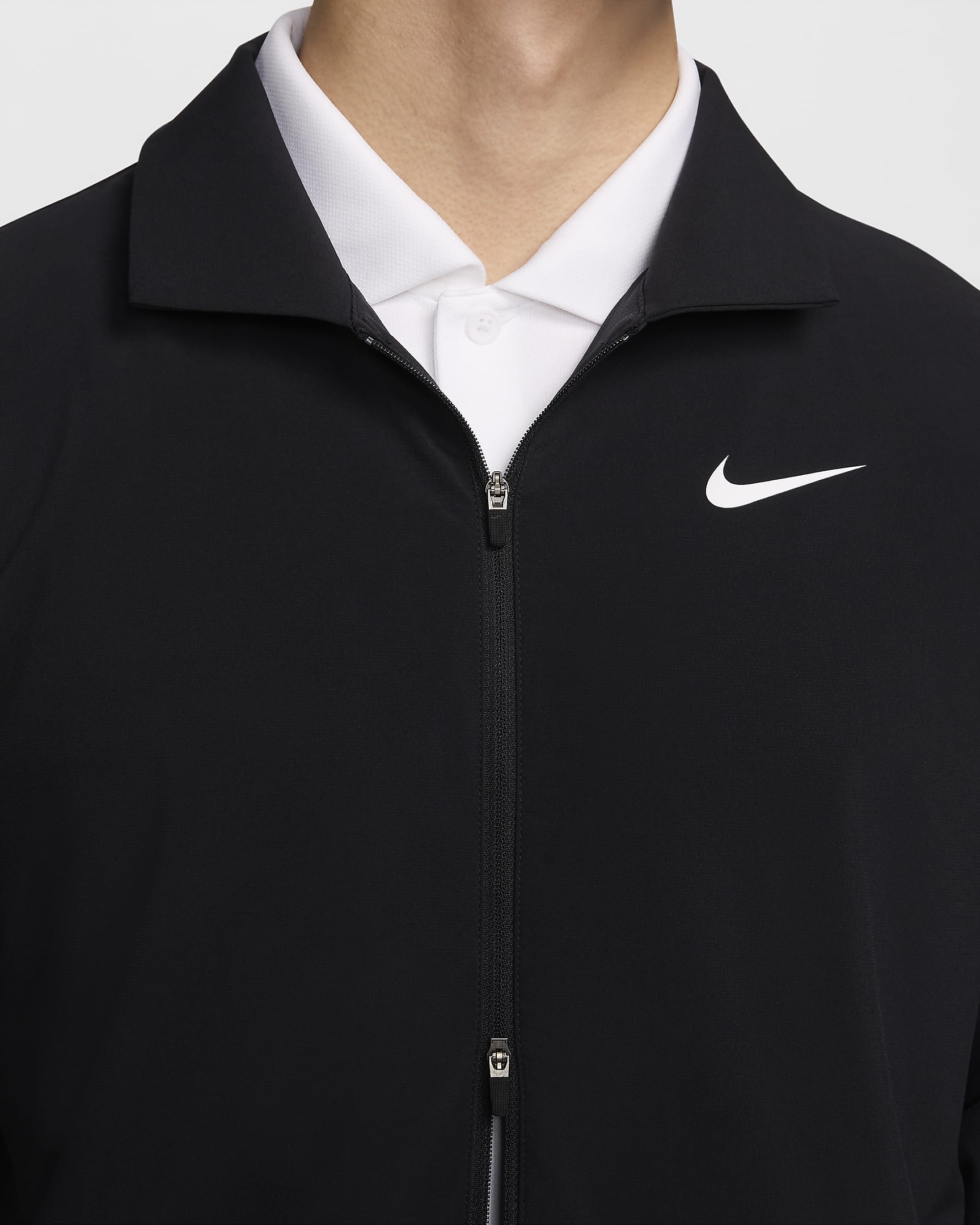 Nike Tour Men's Repel Full-Zip Golf Jacket - Black/White