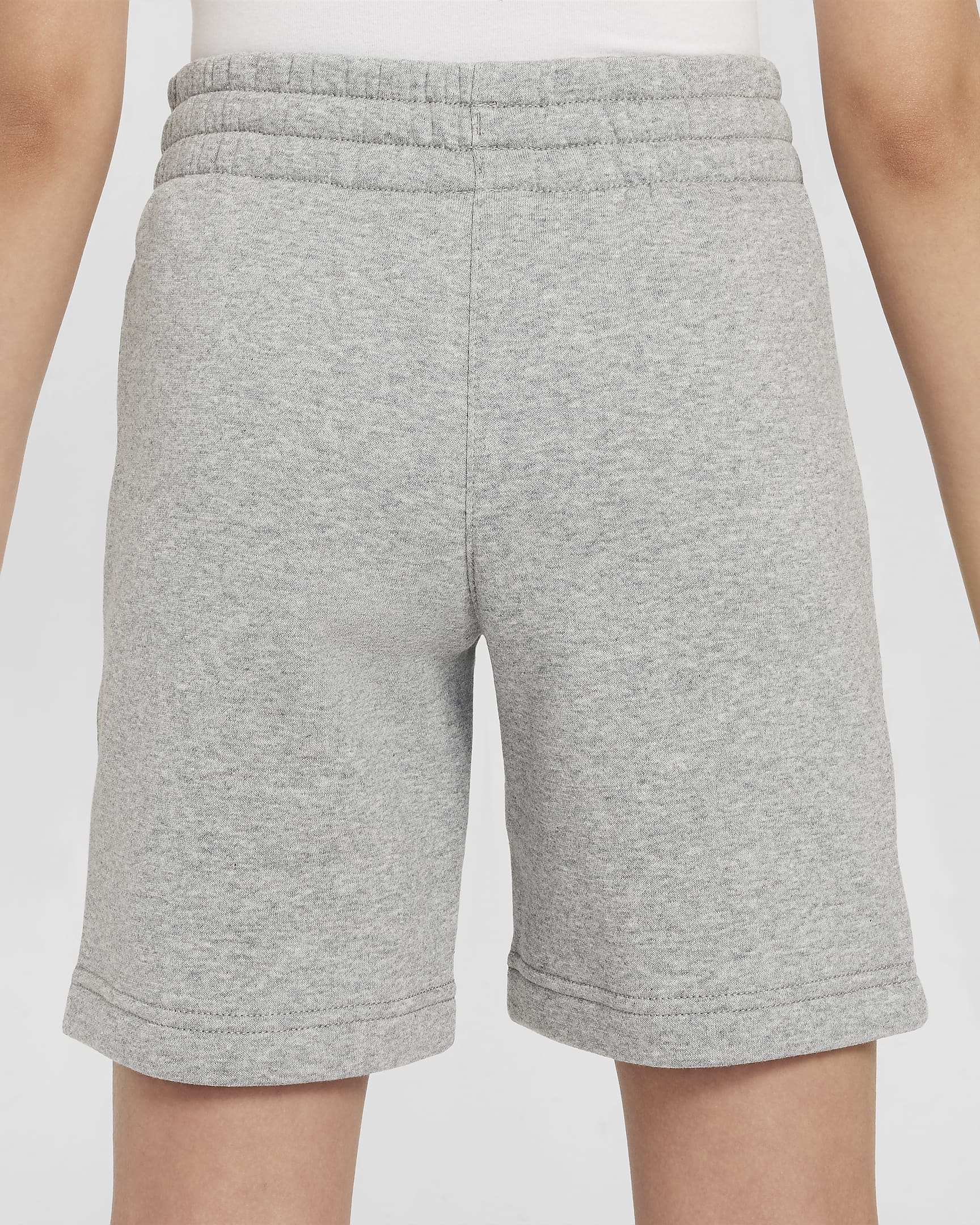 Completo shorts tuta Nike Sportswear Club Fleece – Ragazzo/a - Dark Grey Heather/Base Grey/Nero/Bianco