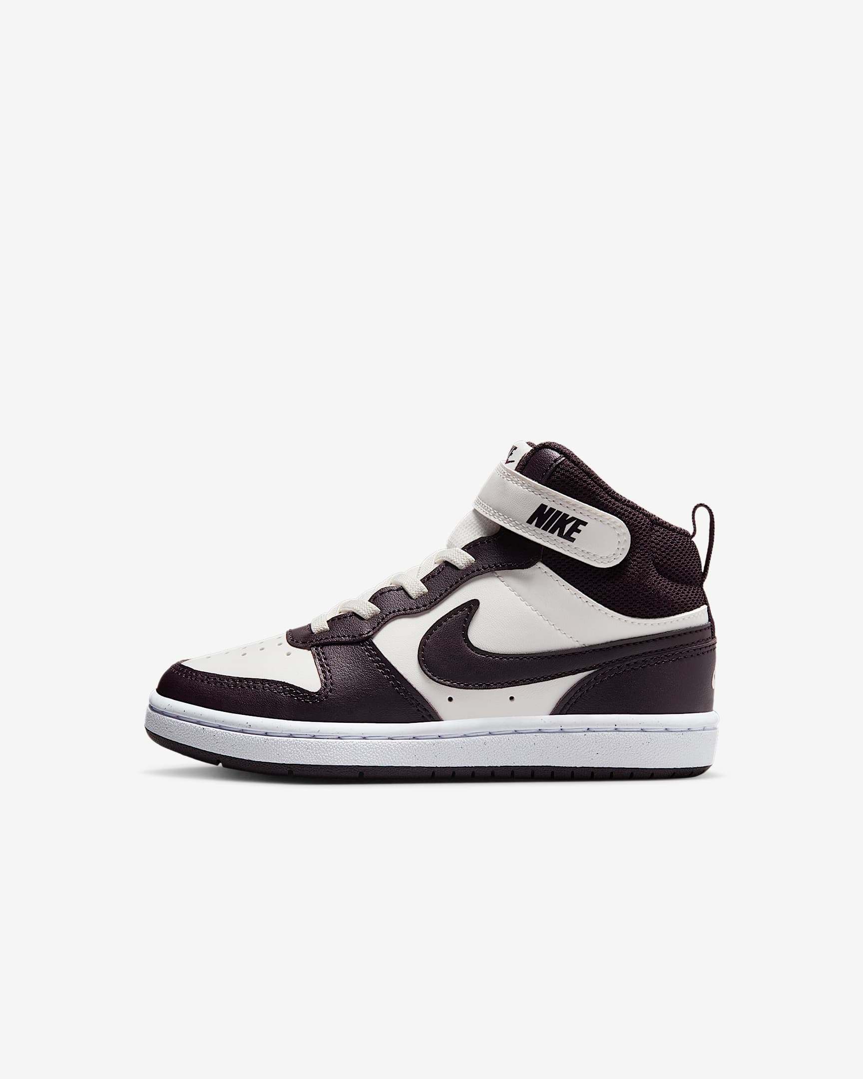 Nike Court Borough Mid 2 Little Kids' Shoes - Sail/White/Burgundy Ash