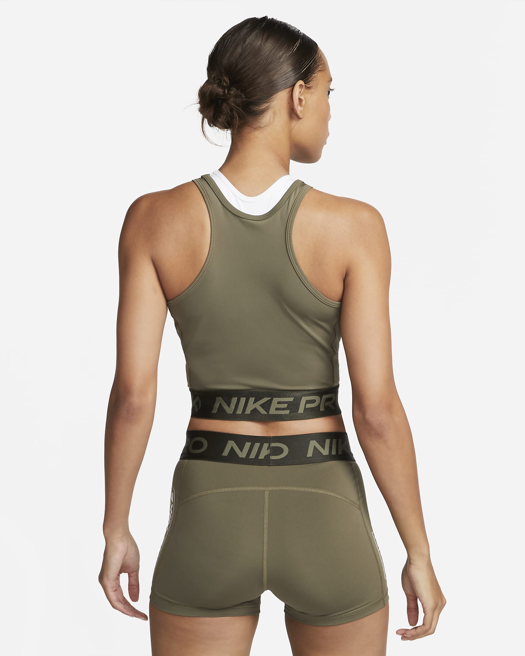 Nike Pro Dri Fit Womens Graphic Crop Tank Nike No 4798