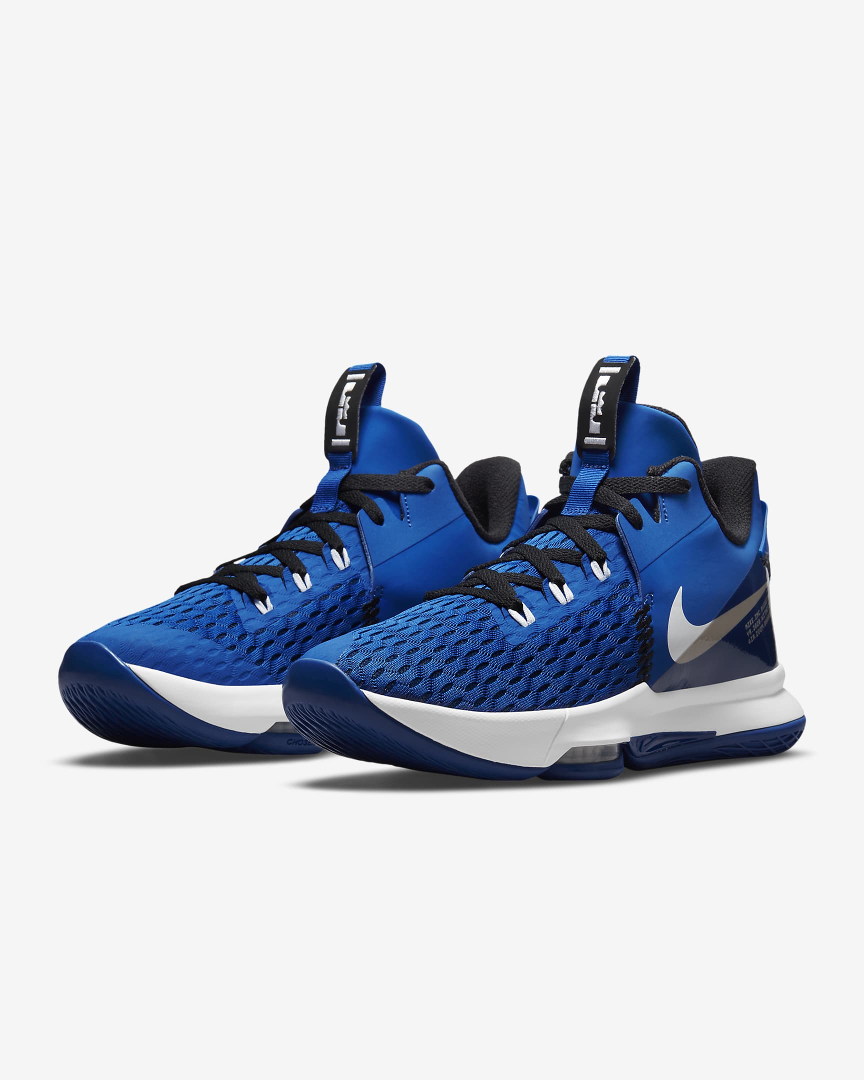 LeBron Witness 5 Basketball Shoes - Game Royal/Black/White