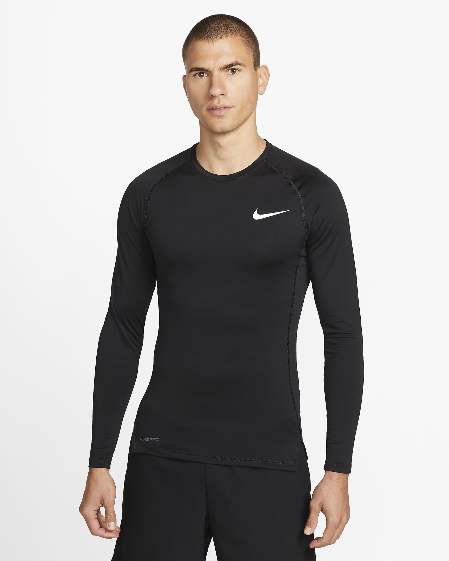 Nike Pro Men's Tight-Fit Long-Sleeve Top. Nike MY