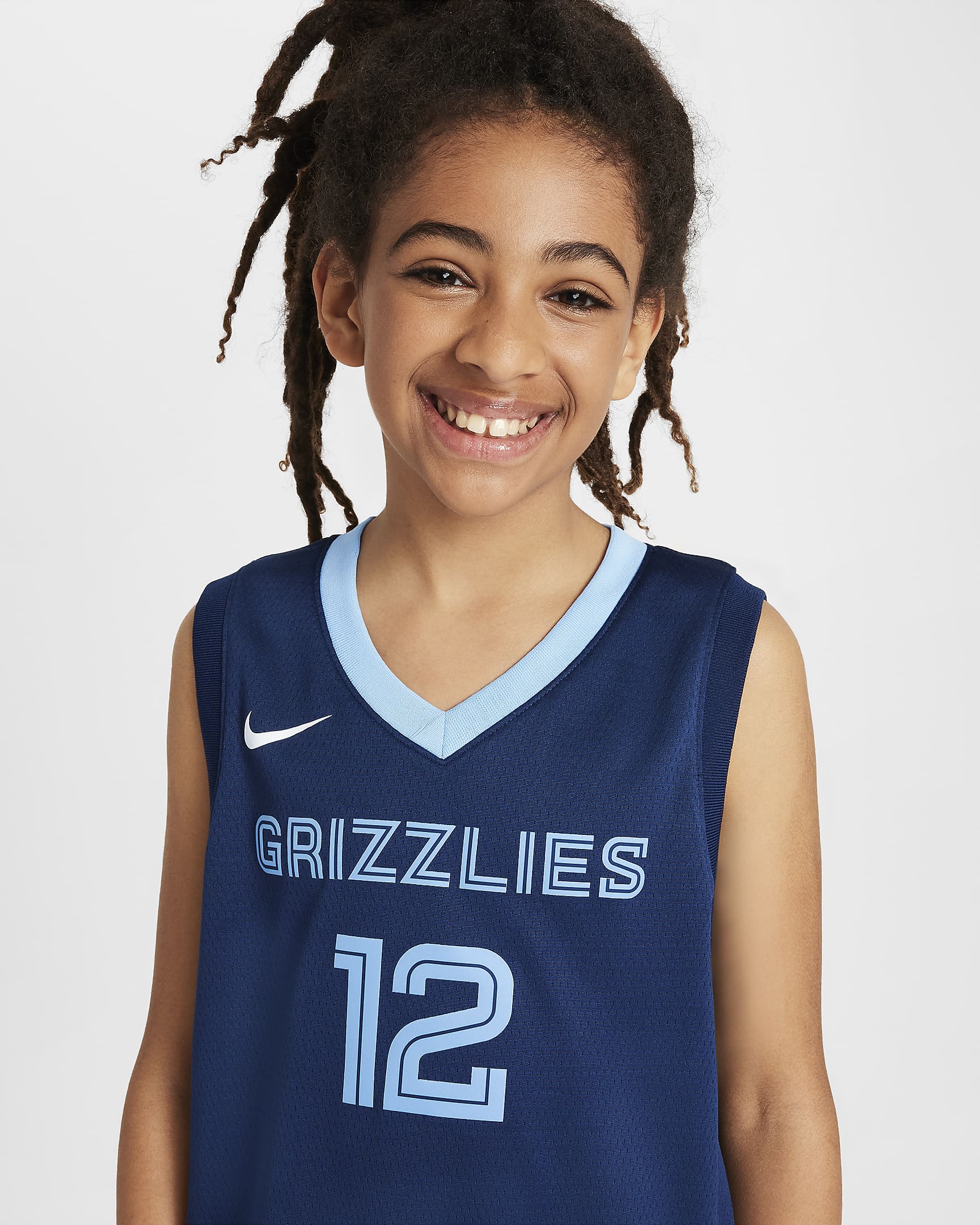 Camisola NBA Swingman Dri-FIT Ja Morant Memphis Grizzlies 2022/23 Icon Edition Júnior - College Navy