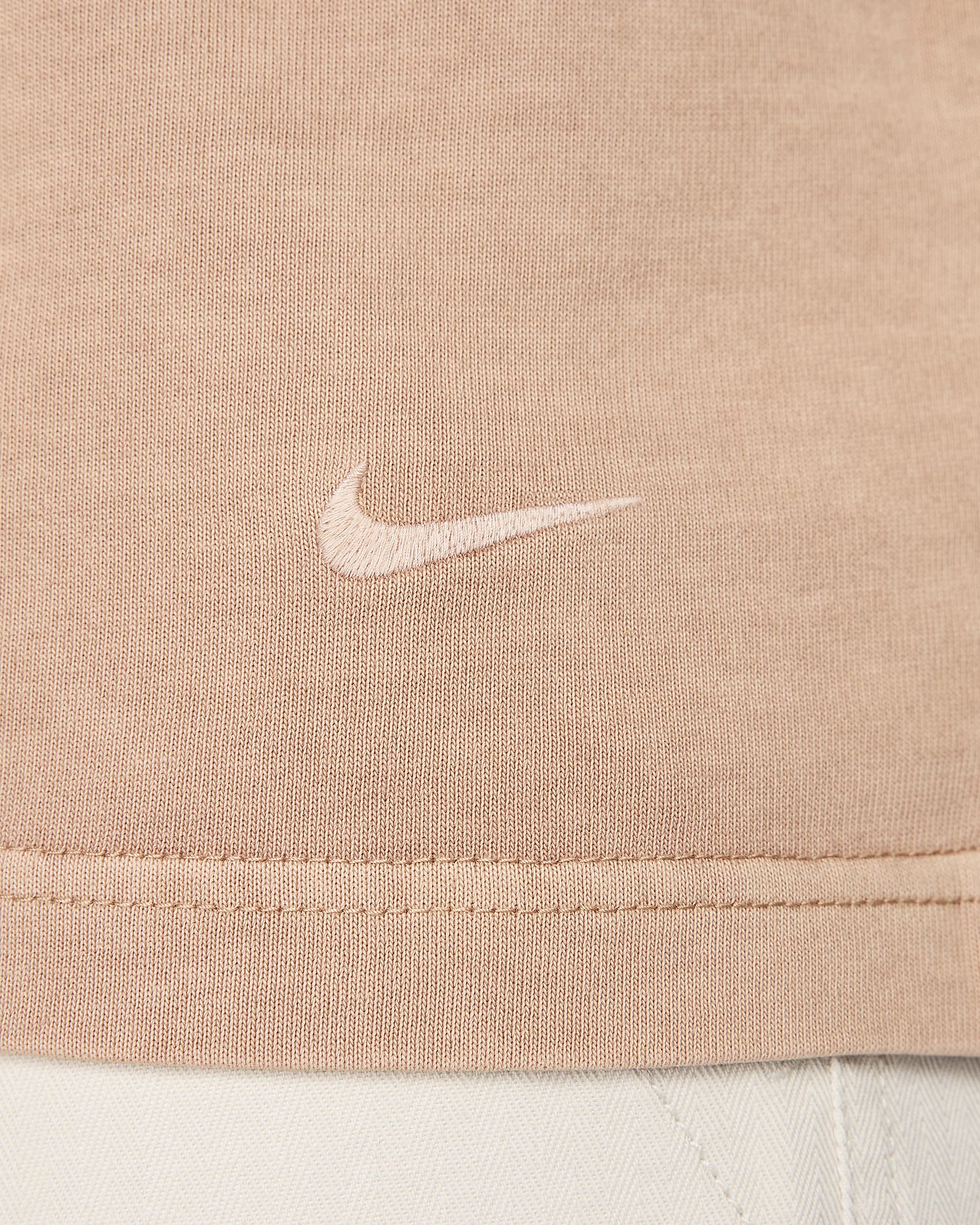 Nike Life Kurzarm-Strickoberteil für Herren - Hemp/Hemp