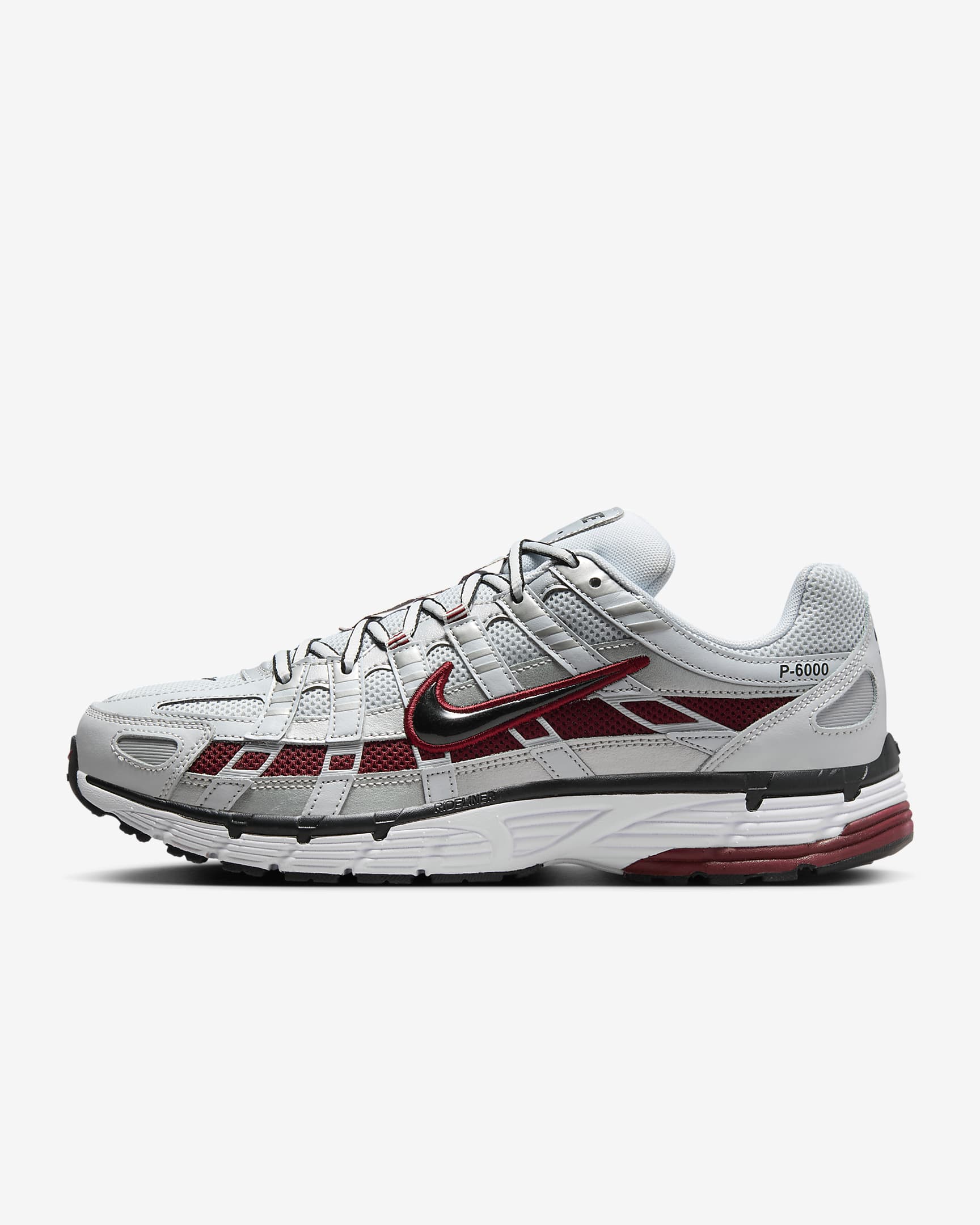 Boty Nike P-6000 - Pure Platinum/Metallic Platinum/Bílá/Dark Team Red