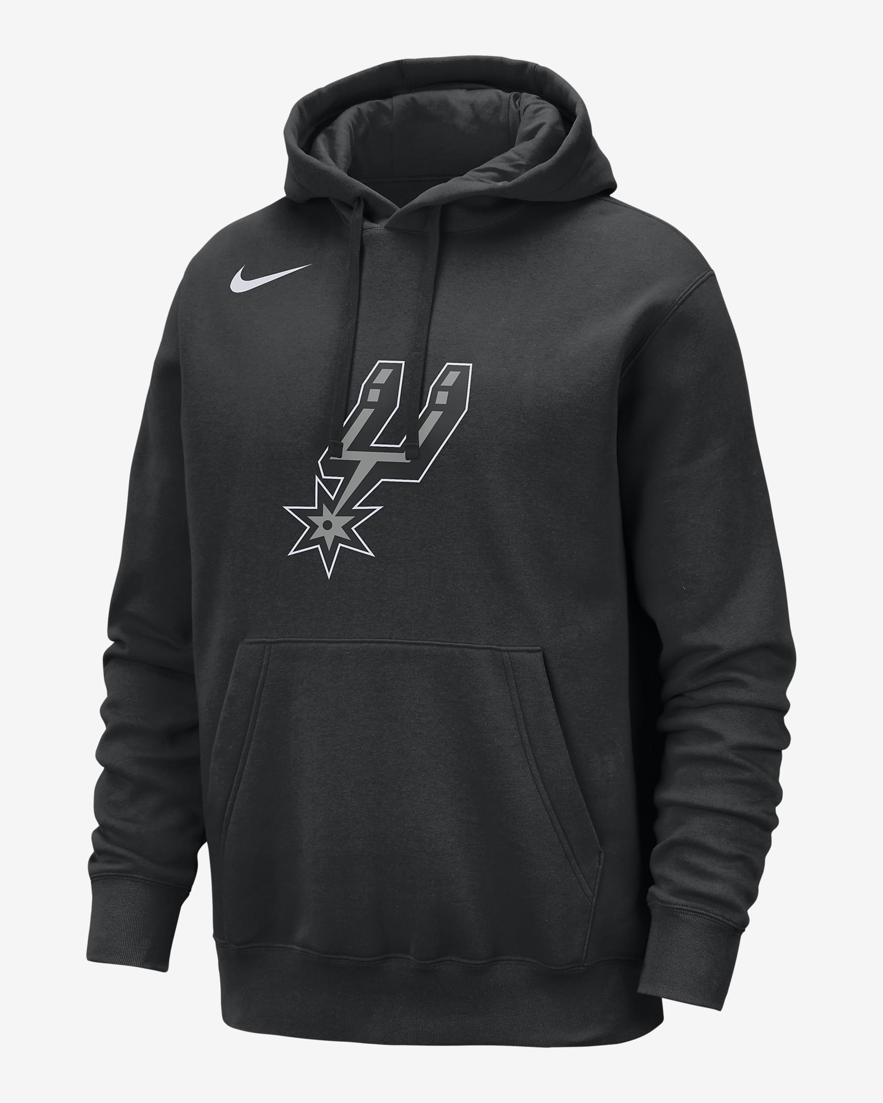 San Antonio Spurs Club Men's Nike NBA Pullover Hoodie - Black