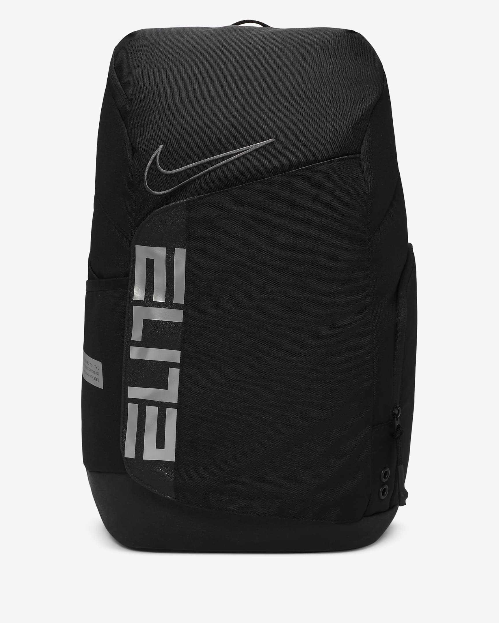 Nike Elite Pro Basketball Backpack (32L) - Black/Black/Metallic Cool Grey