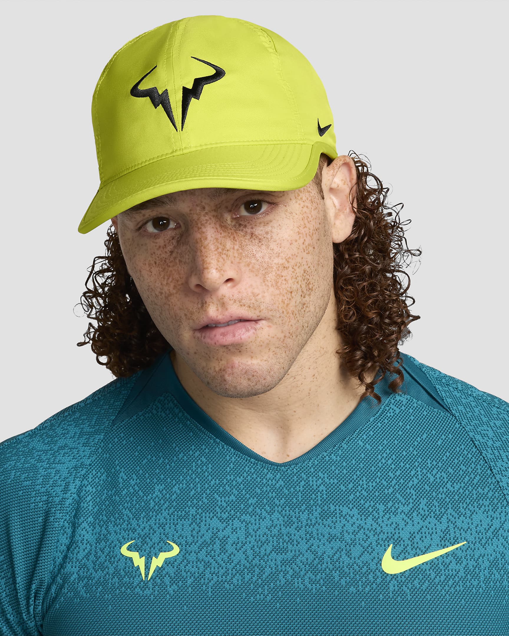 Nike Dri-FIT Club ustrukturert Rafa-caps - Bright Cactus/Svart