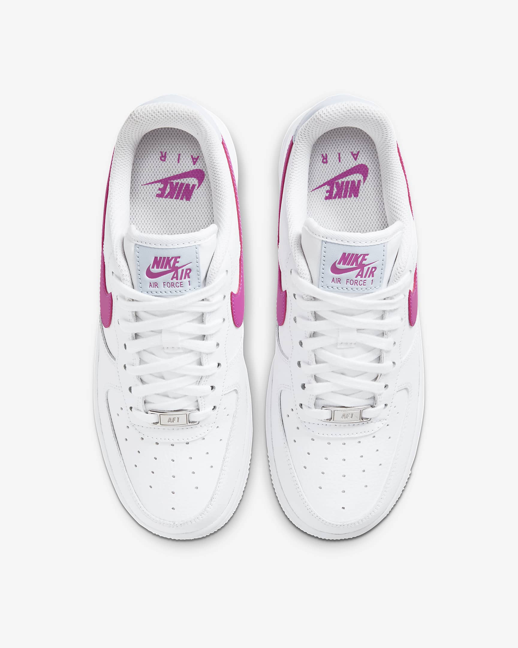 Nike Air Force 1 '07 Women's Shoe - White/Hydrogen Blue/Fire Pink