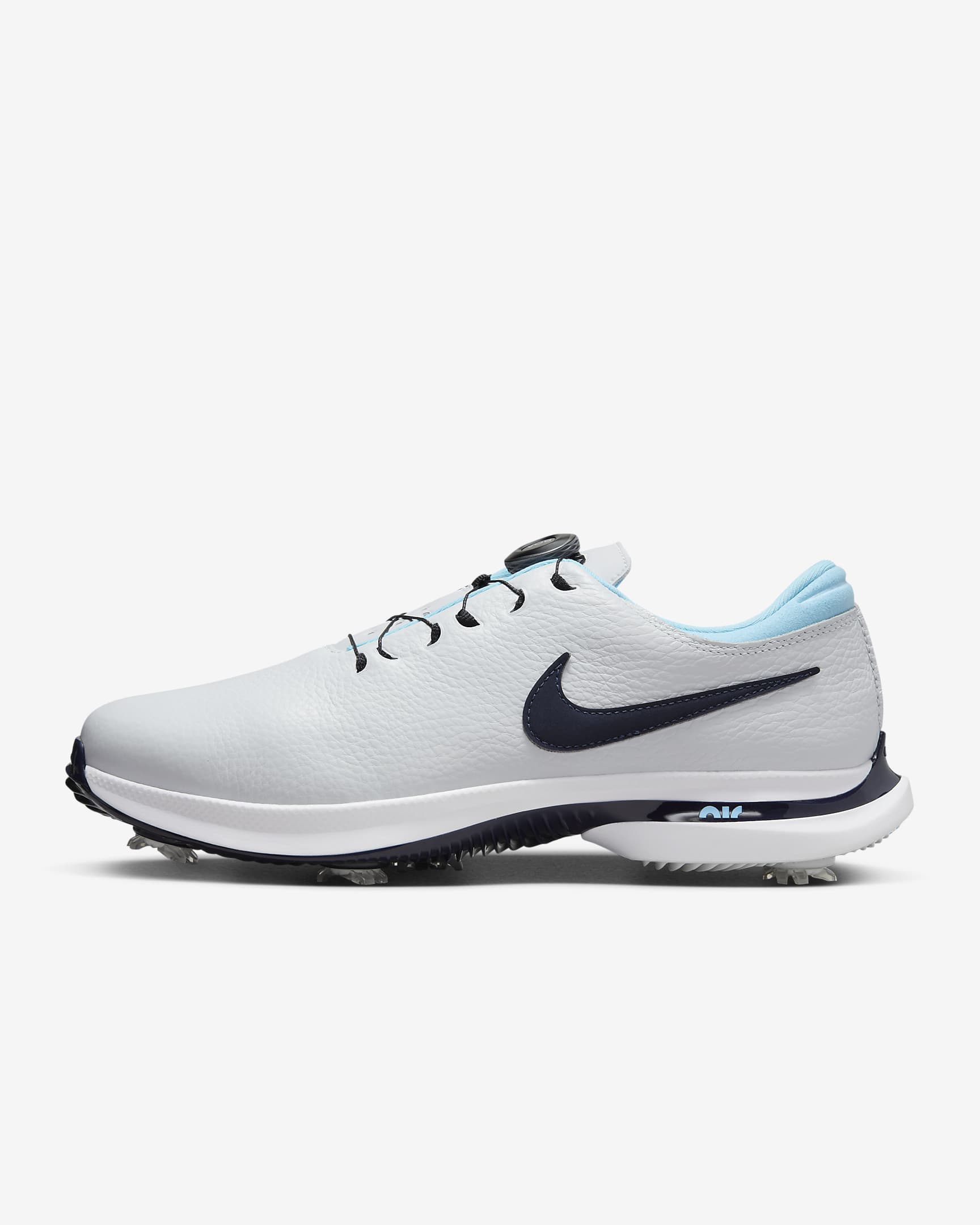 Nike Victory Tour 3 Boa Golf Shoes (Wide) - Pure Platinum/White/Aquarius Blue/Obsidian