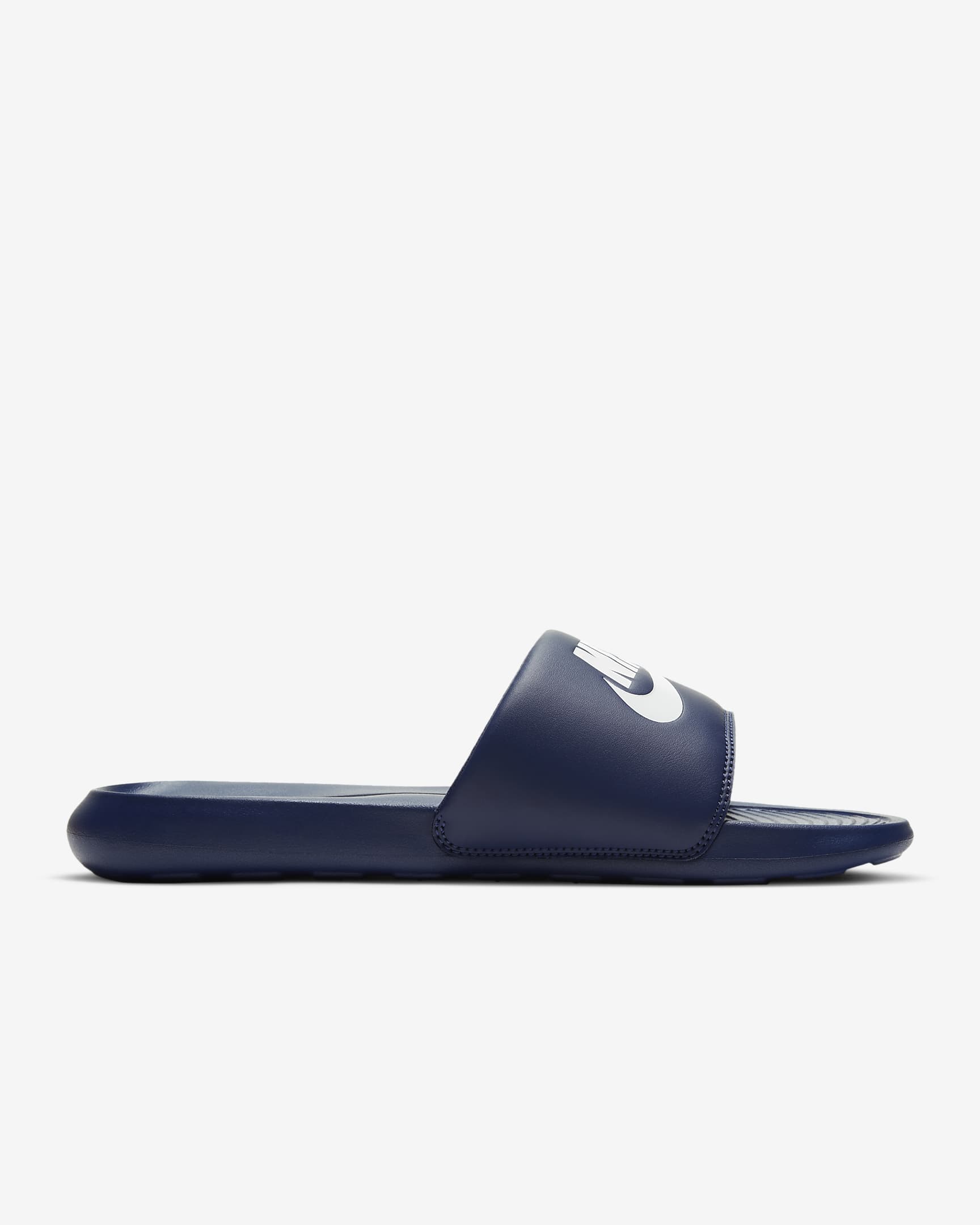 Claquette Nike Victori One pour homme - Midnight Navy/Midnight Navy/Blanc