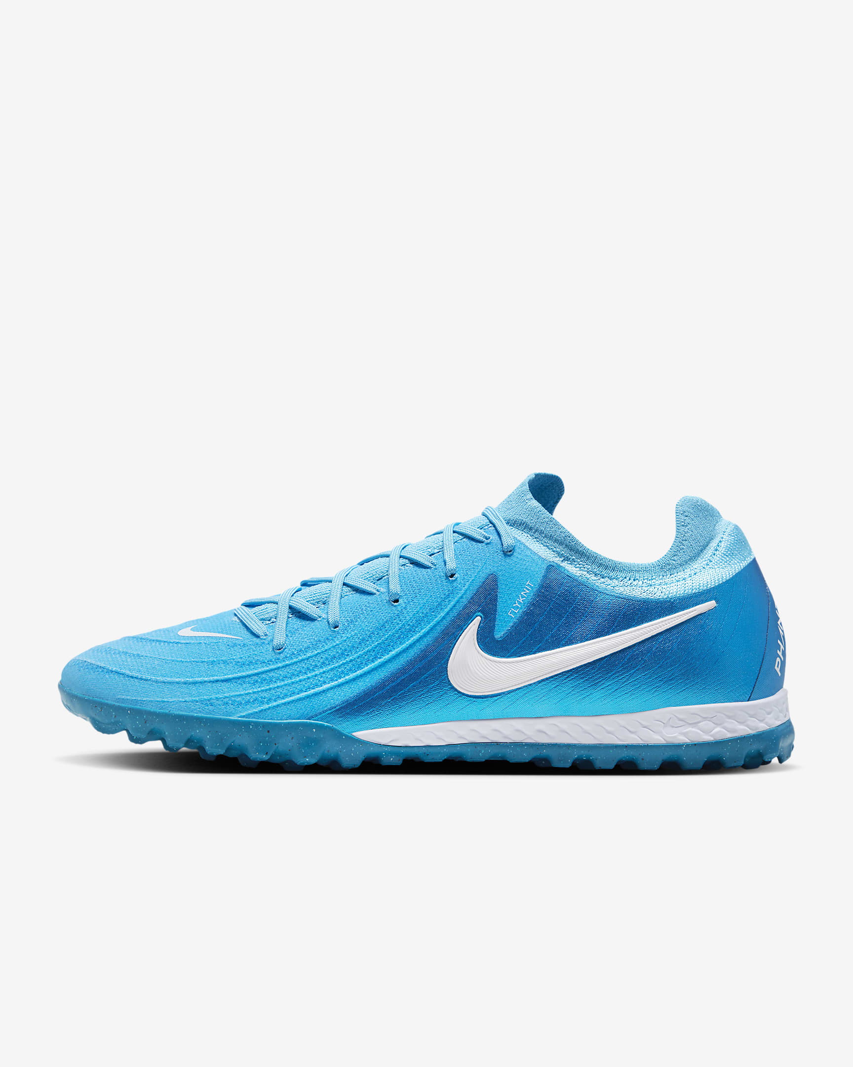 Sapatilhas de futebol de perfil baixo TF Nike Phantom GX 2 Pro - Azul Fury/Branco