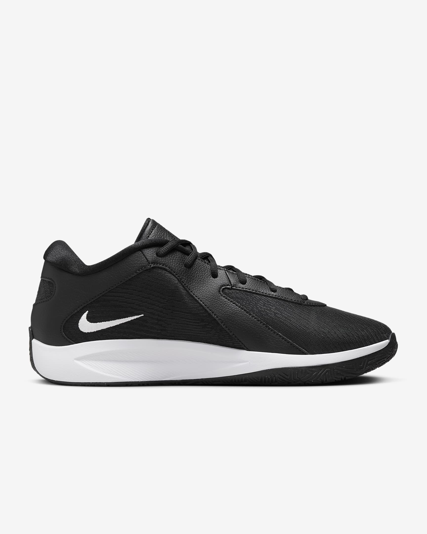 Tenis de básquetbol Giannis Freak 6 - Negro/Blanco/Gris humo/Plata liso