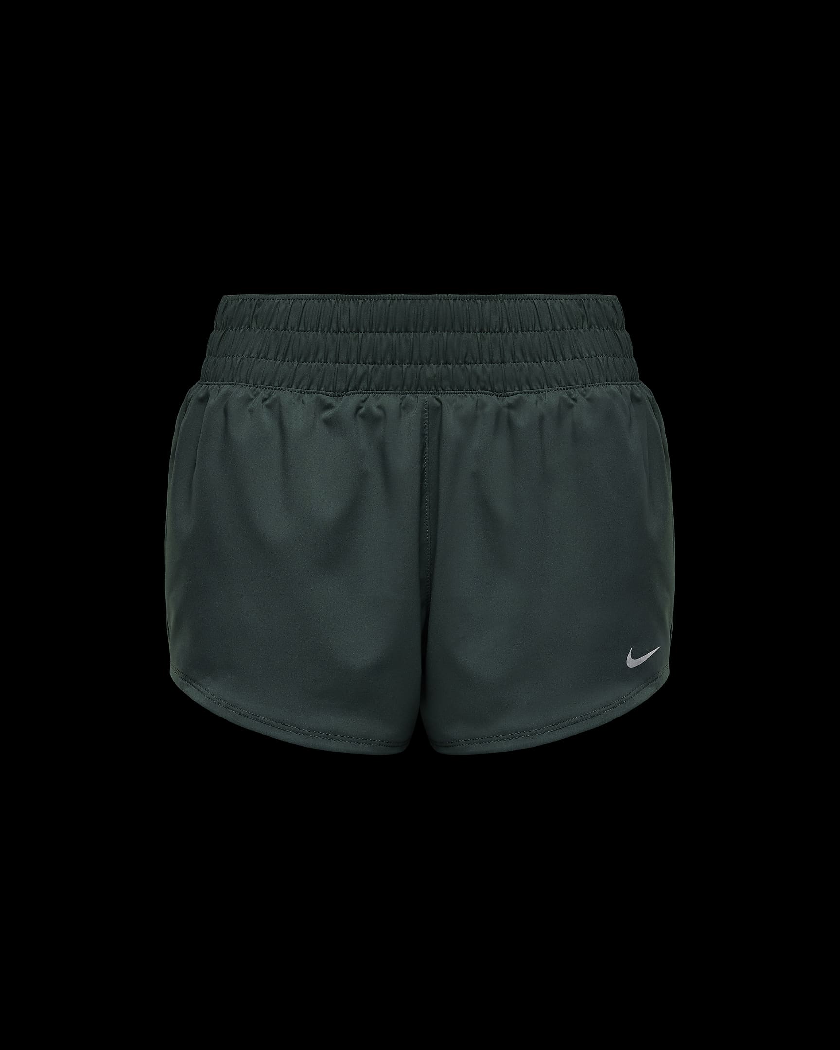 Nike Dri-FIT One Women's Mid-rise 8cm (approx.) Brief-Lined Shorts - Vintage Green