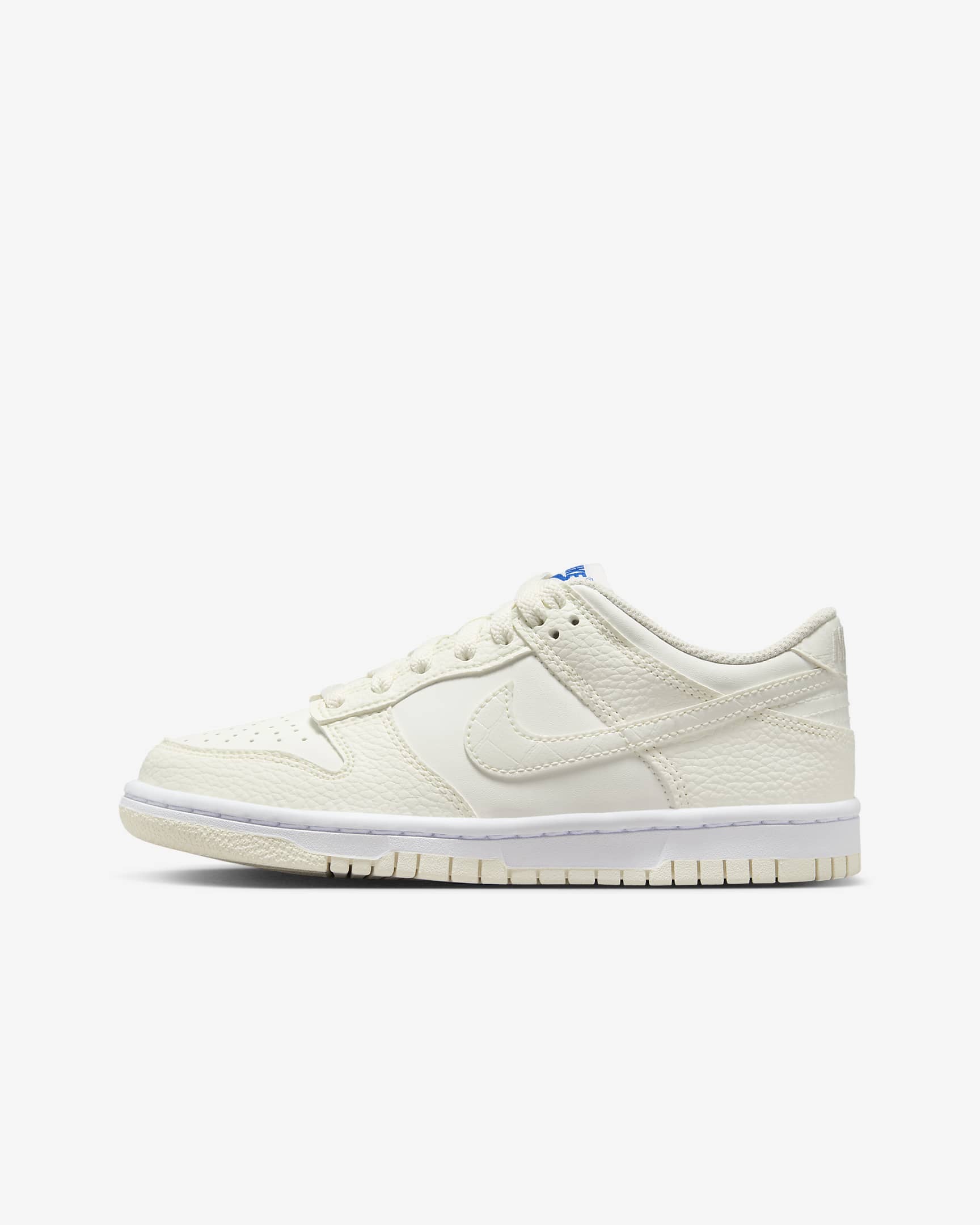 Nike Dunk Low SE Older Kids' Shoes - Sail/White/Game Royal/Sail