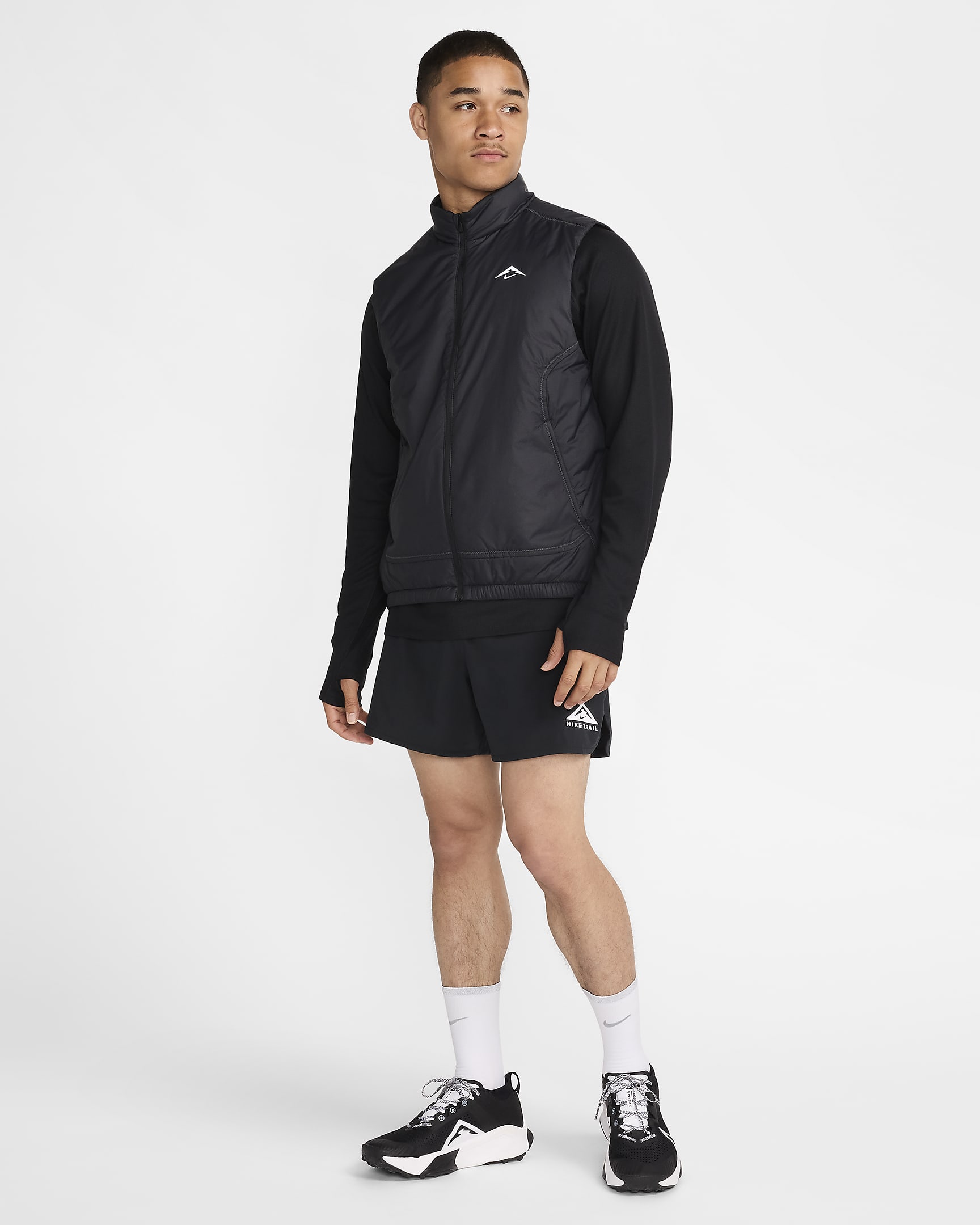 Nike Trail PrimaLoft® Chaleco de running Therma-FIT - Hombre - Negro/Summit White