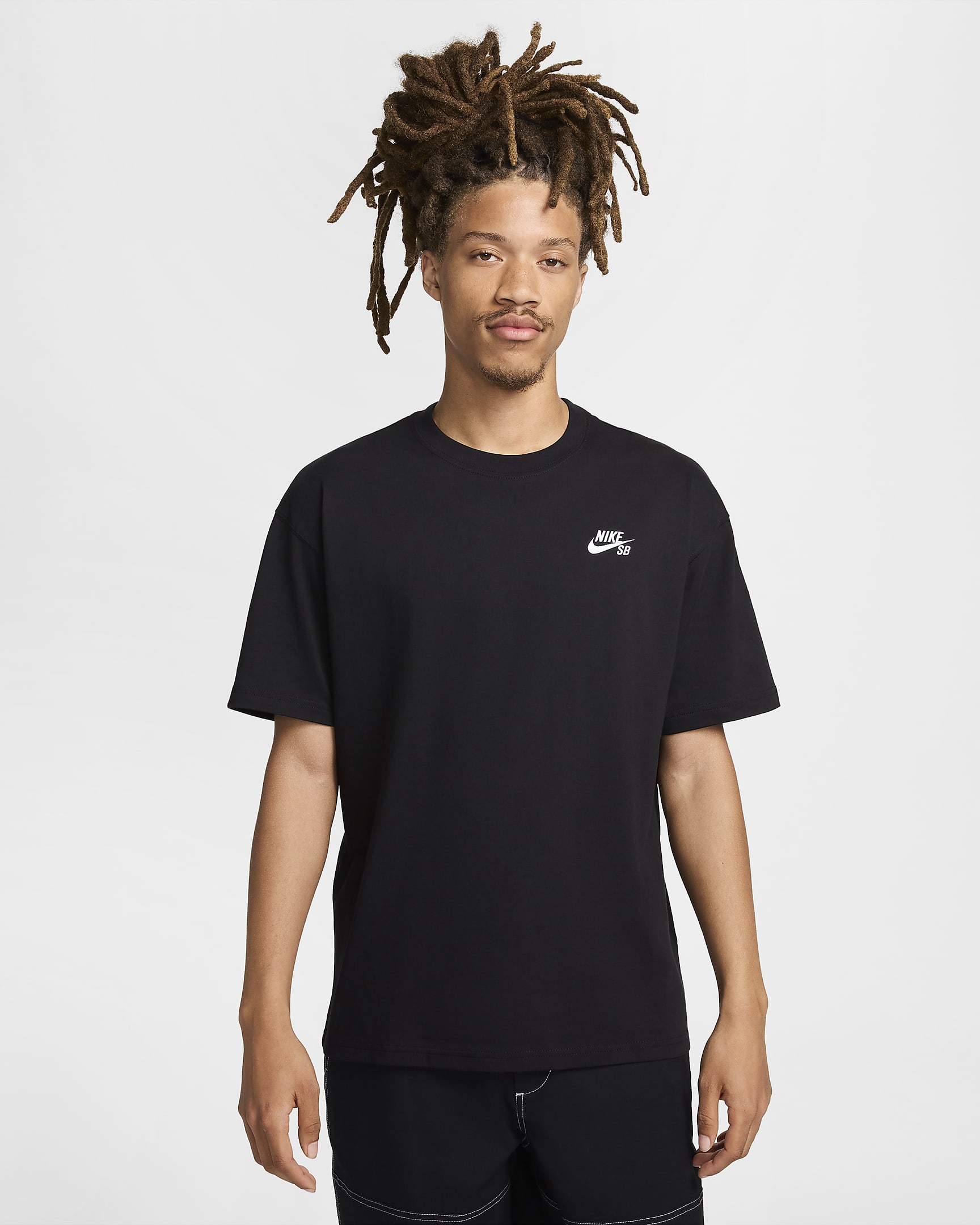 Nike SB Skateshirt met logo voor heren - Zwart