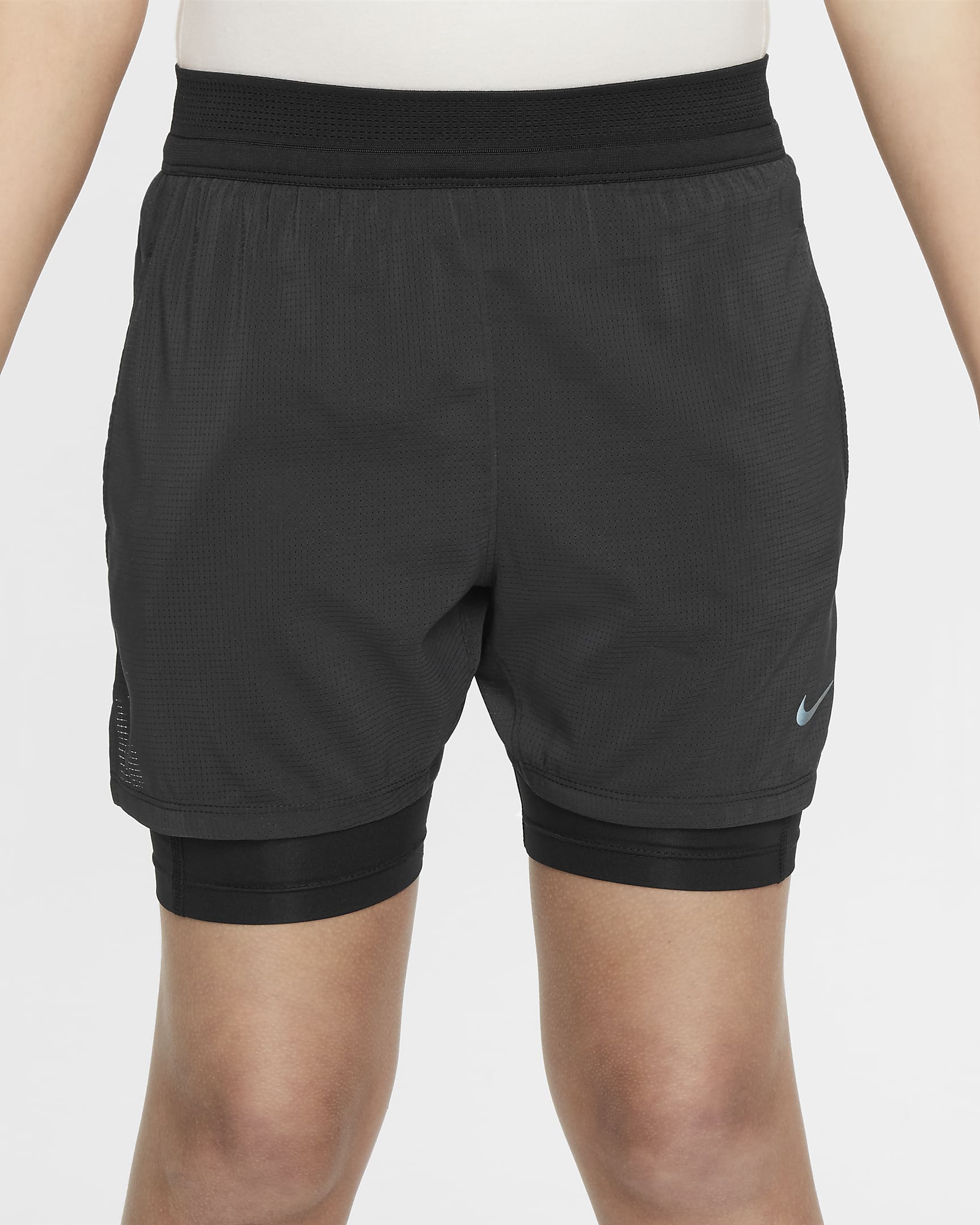 Spodenki treningowe dla dużych dzieci (chłopców) Dri-FIT ADV Nike Multi Tech - Czerń/Czerń/Czerń