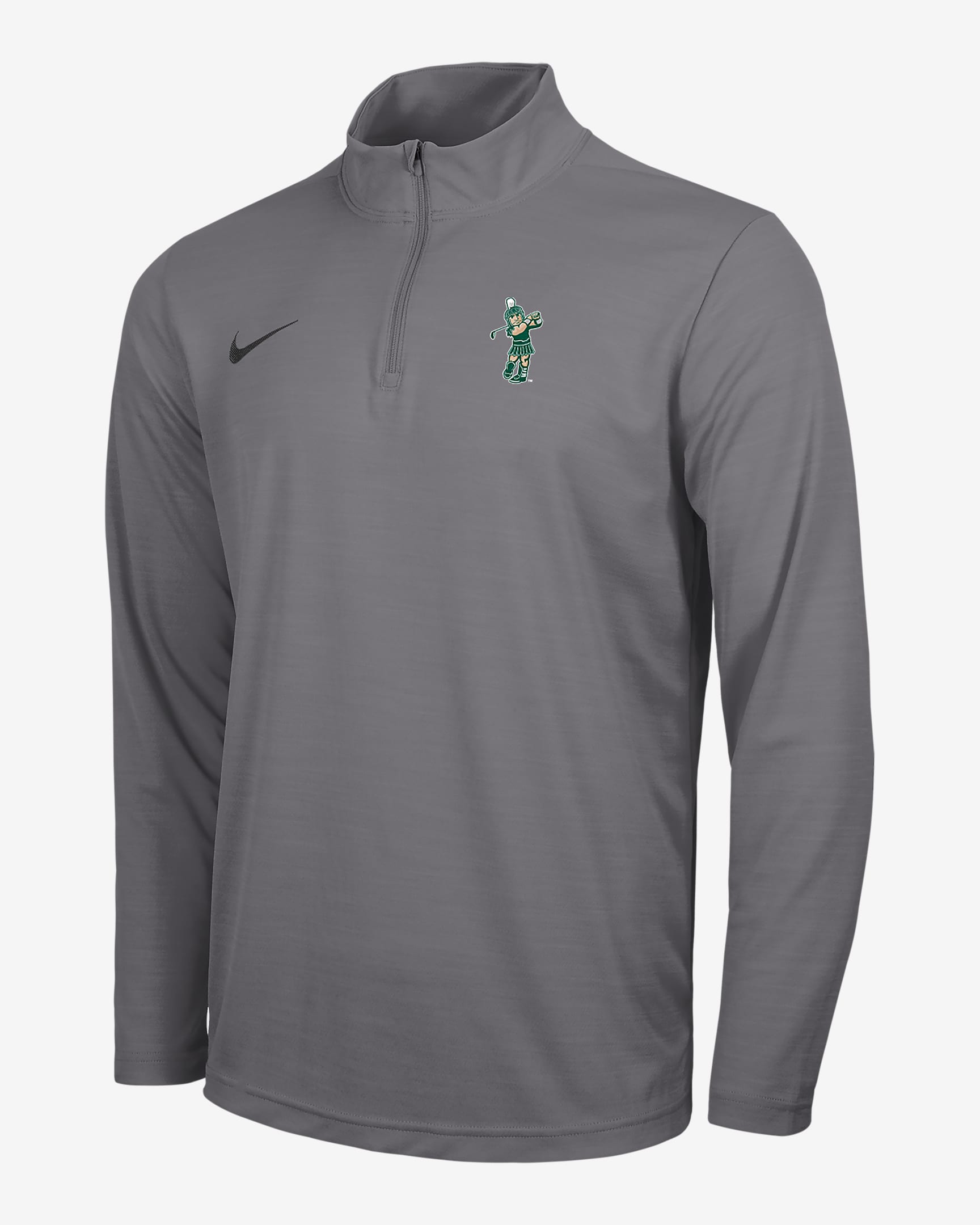 Michigan State Men's Nike College 1/4-Zip Top - Gunsmoke