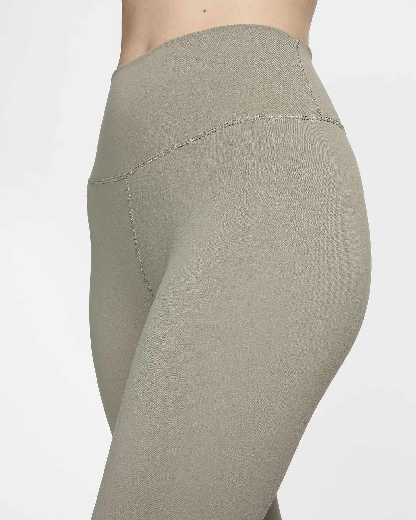 Nike One 7/8-Leggings mit hohem Bund für Damen - Light Army/Schwarz