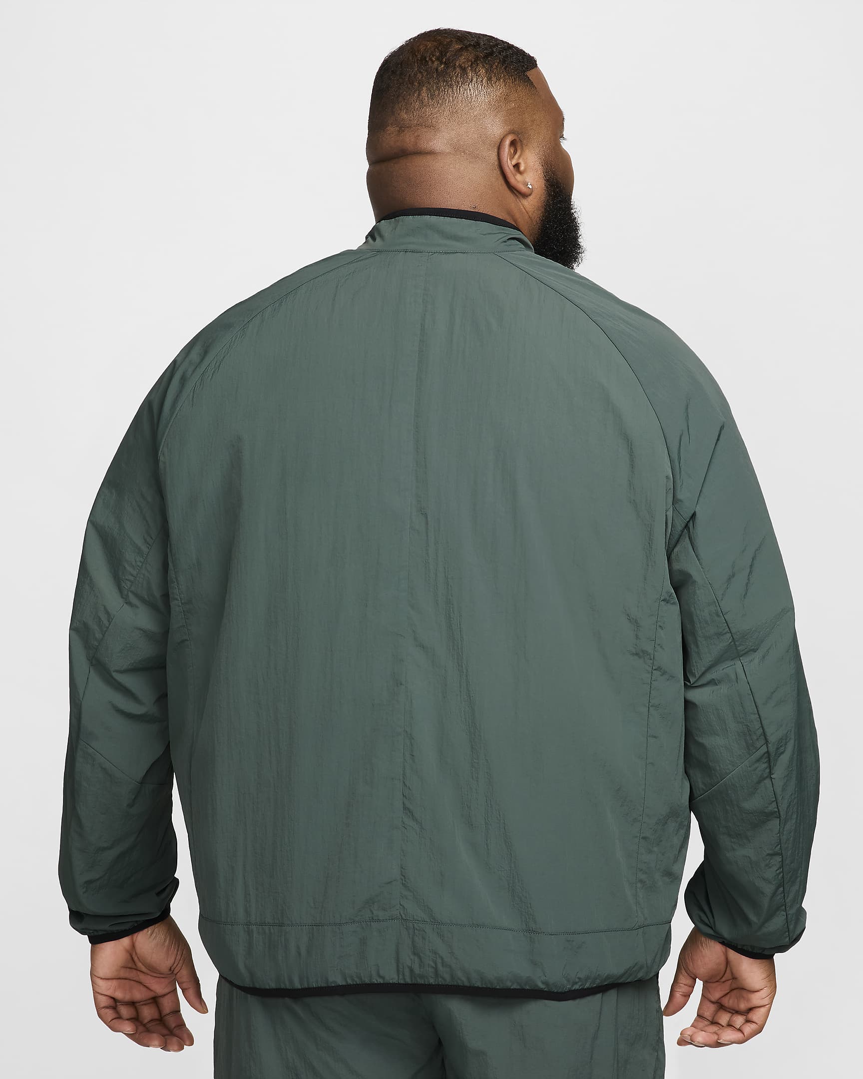 Nike Tech Chaqueta de tejido Woven - Hombre - Vintage Green/Negro