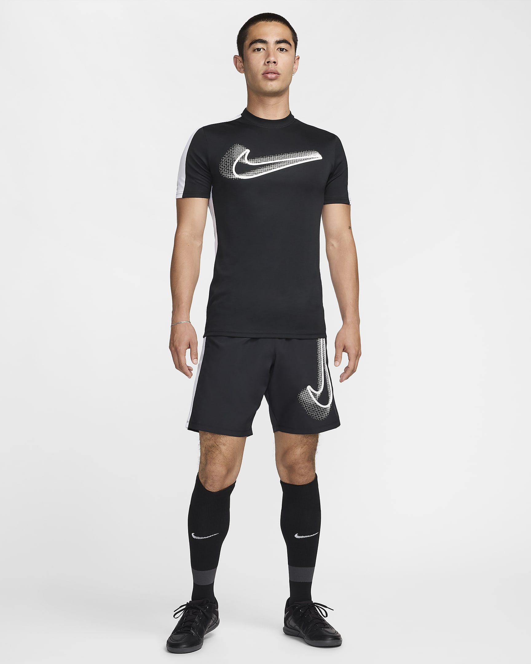 Nike Academy Men's Football Shorts - Black/White/White