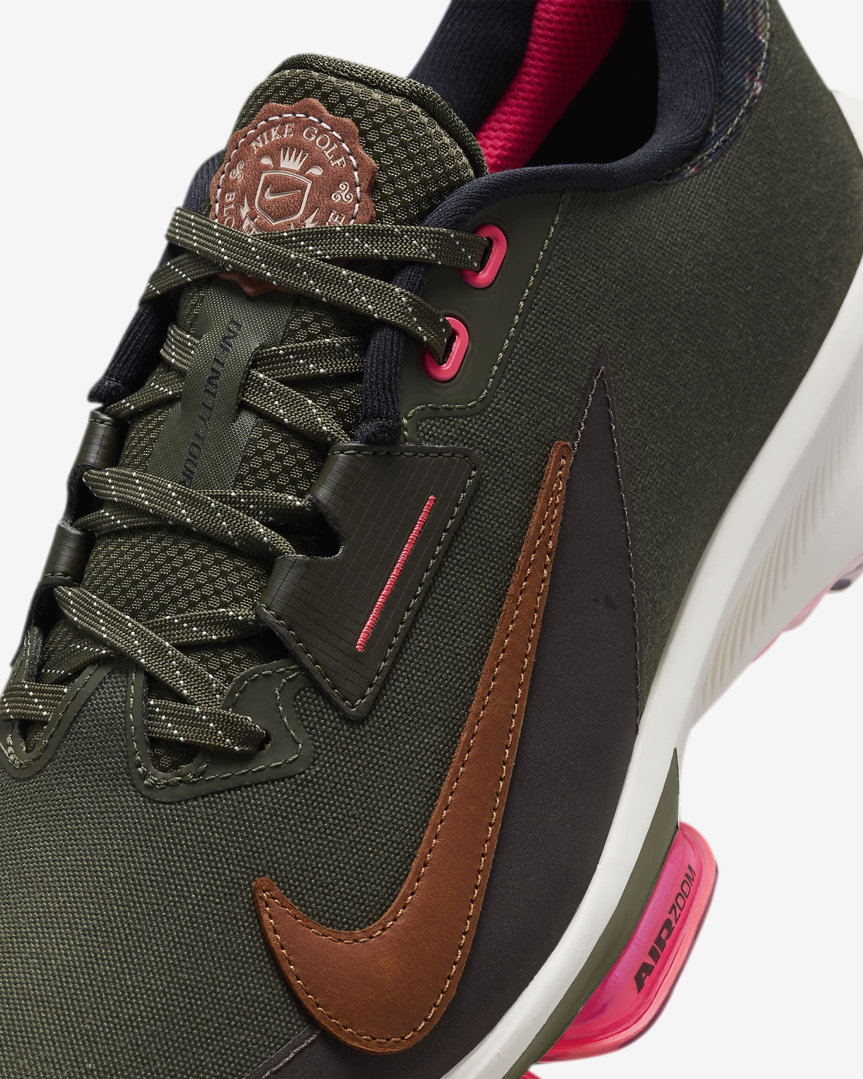 Nike Infinity Tour 2 高爾夫鞋 (寬) - Cargo Khaki/Jade Horizon/Hot Punch/Light British Tan