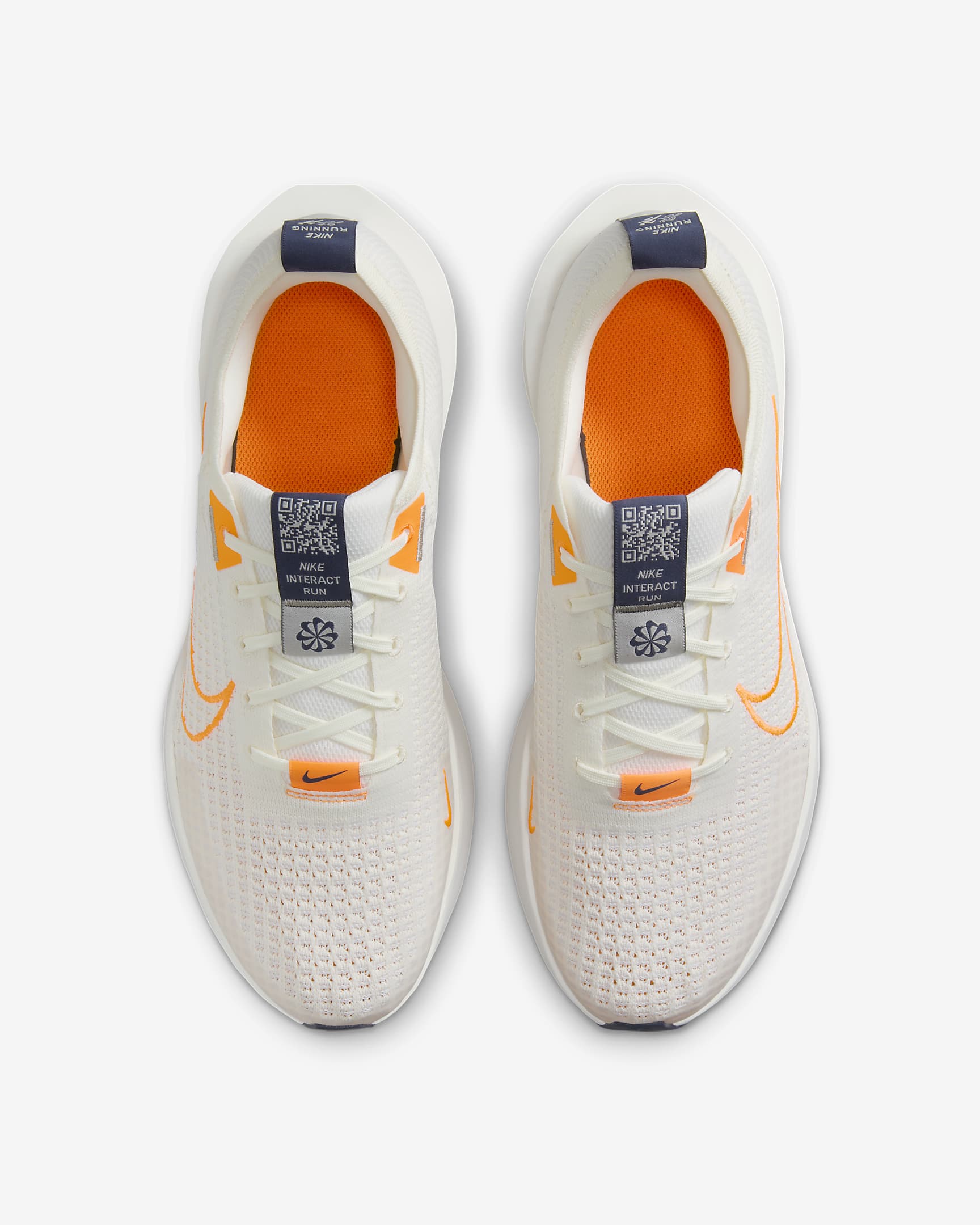 Tenis de correr en pavimento para hombre Nike Interact Run - Vela/Tinte platino/Blanco cumbre/Naranja total