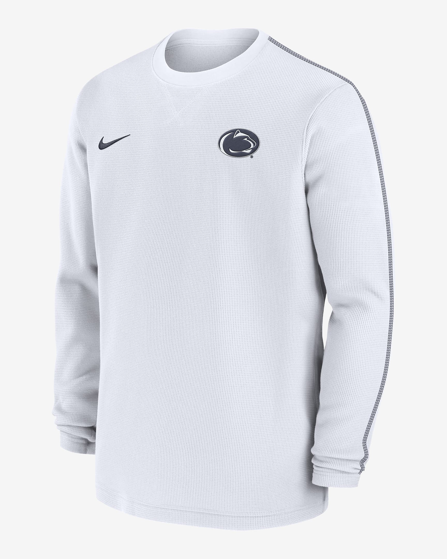 Penn State Nittany Lions Sideline Coach Men's Nike College Long-Sleeve Top - White