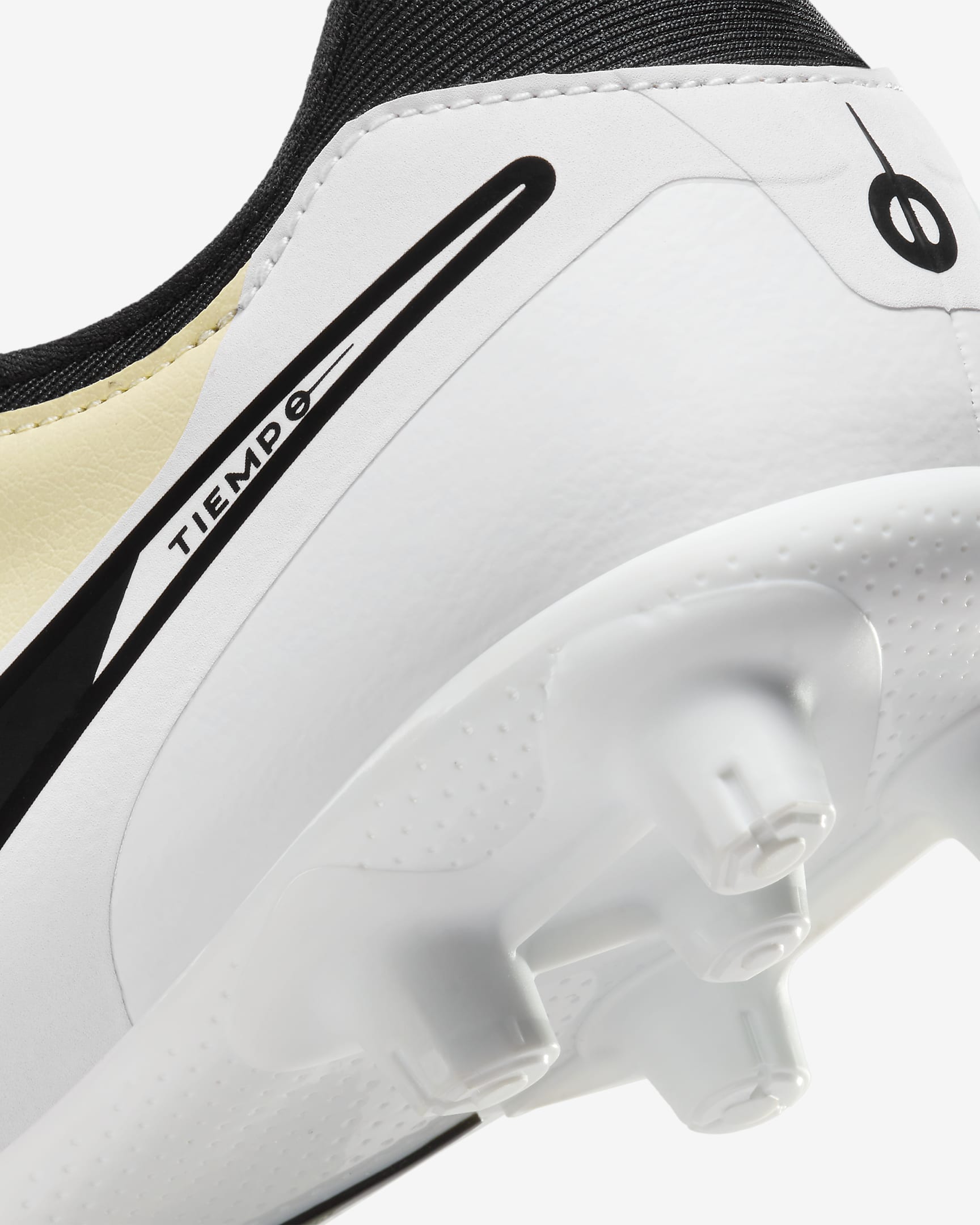 Nike Tiempo Legend 10 Academy Hard-Ground Low-Top Soccer Cleats - Lemonade/Metallic Gold Coin/Black