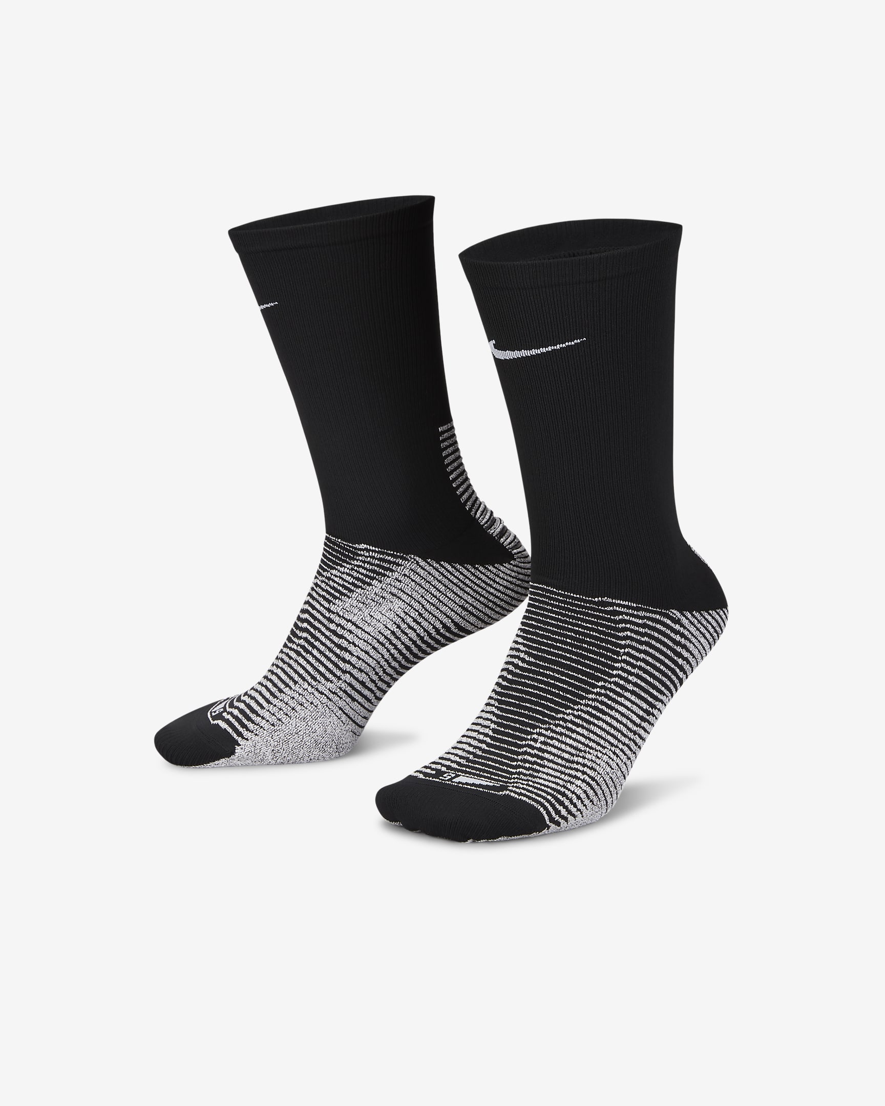 NikeGrip Vapor Strike Fußball-Crew-Socken - Schwarz/Weiß