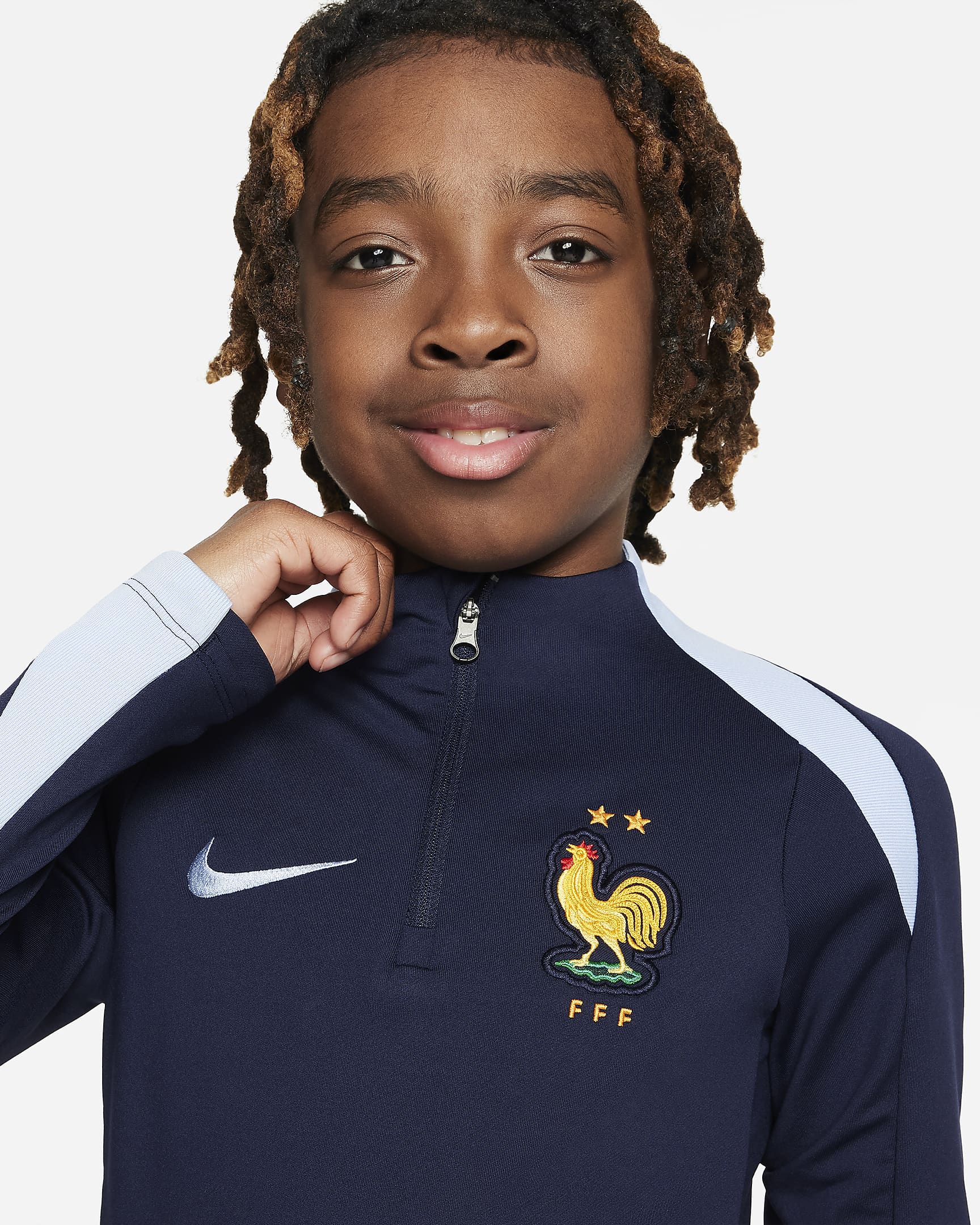 FFF Strike Older Kids' Nike DriFIT Football Drill Top. Nike CA