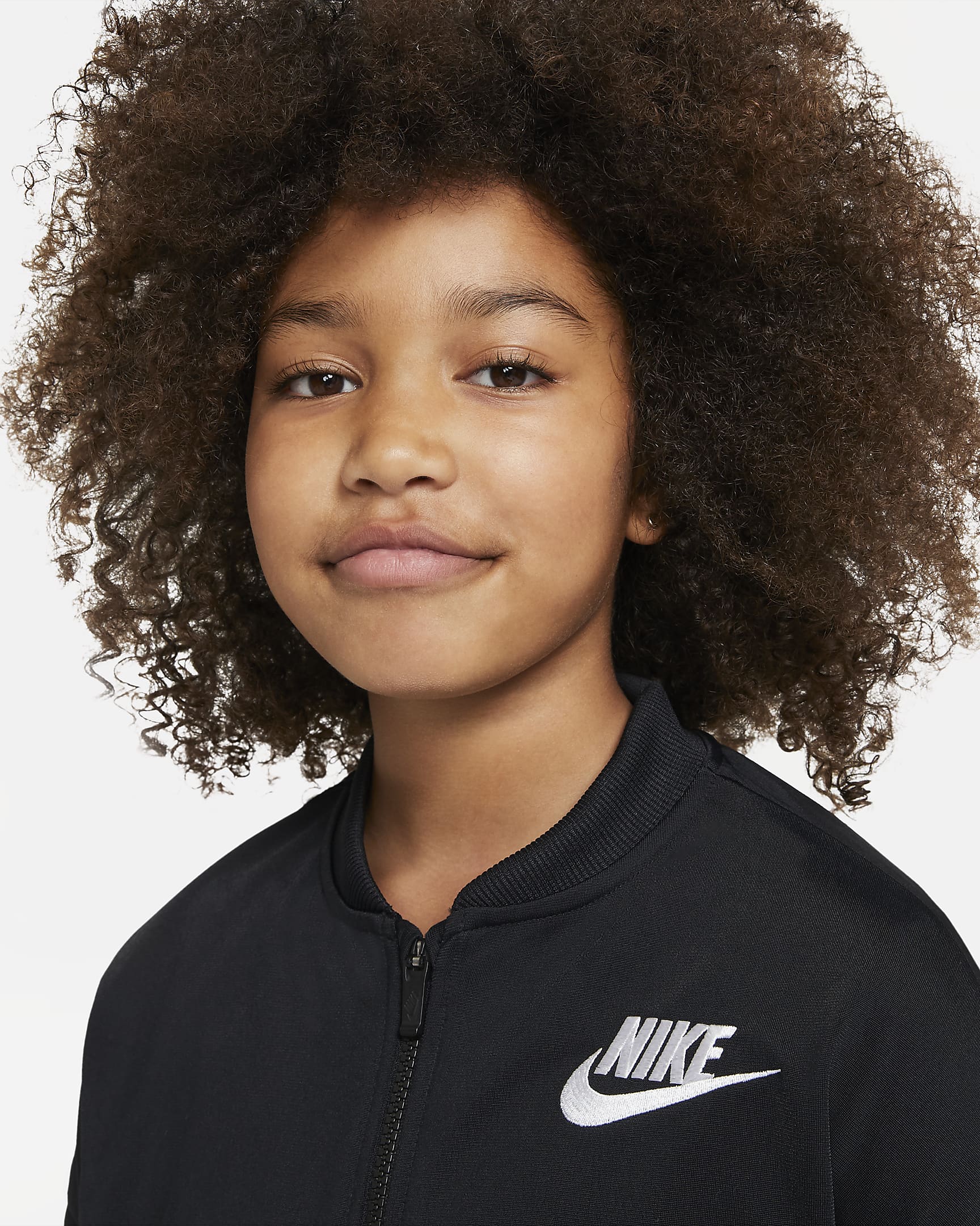 Nike Sportswear Older Kids' Tracksuit - Black/White/White