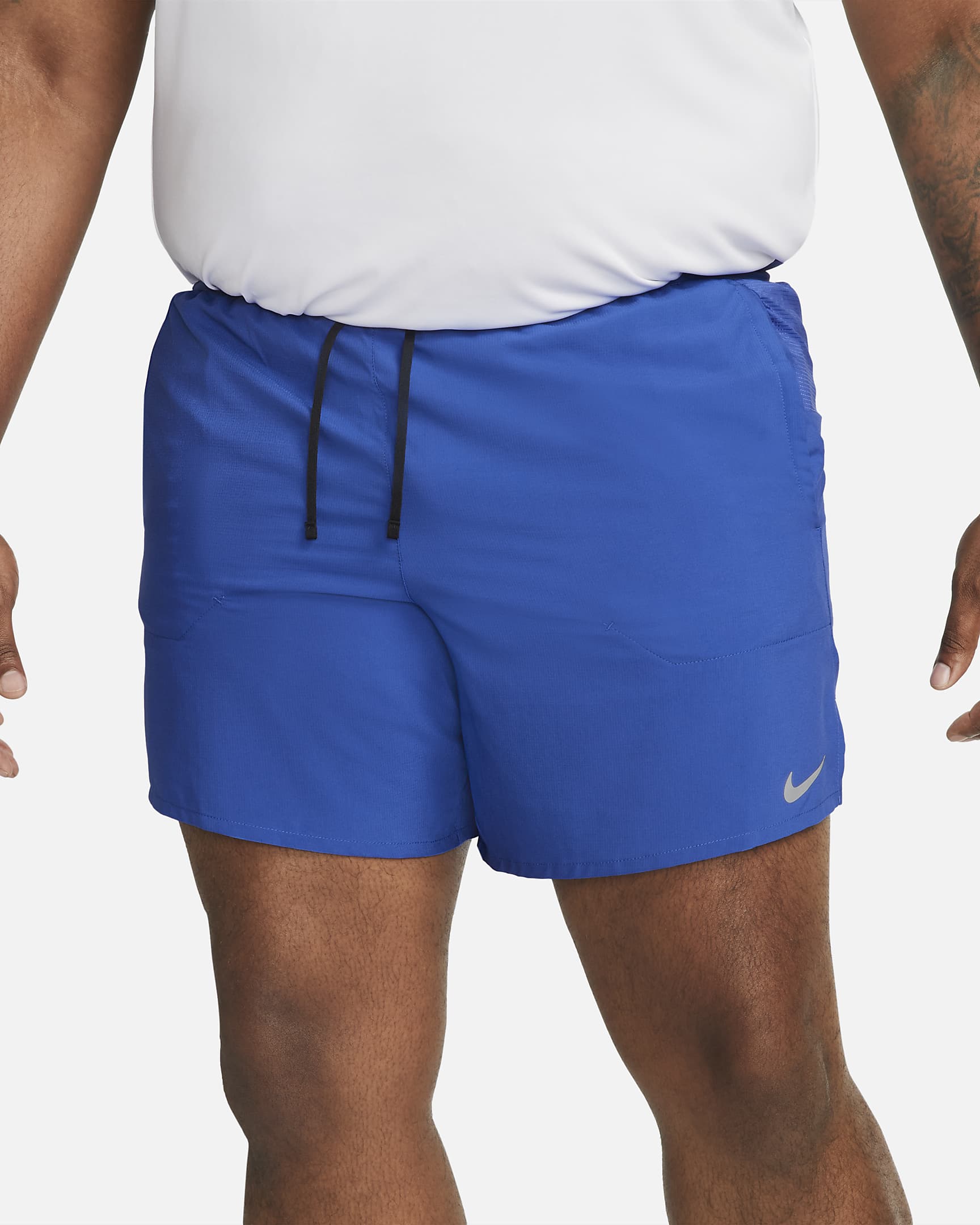 Shorts de running sin forro Dri-FIT de 18 cm para hombre Nike Stride - Royal juego/Negro